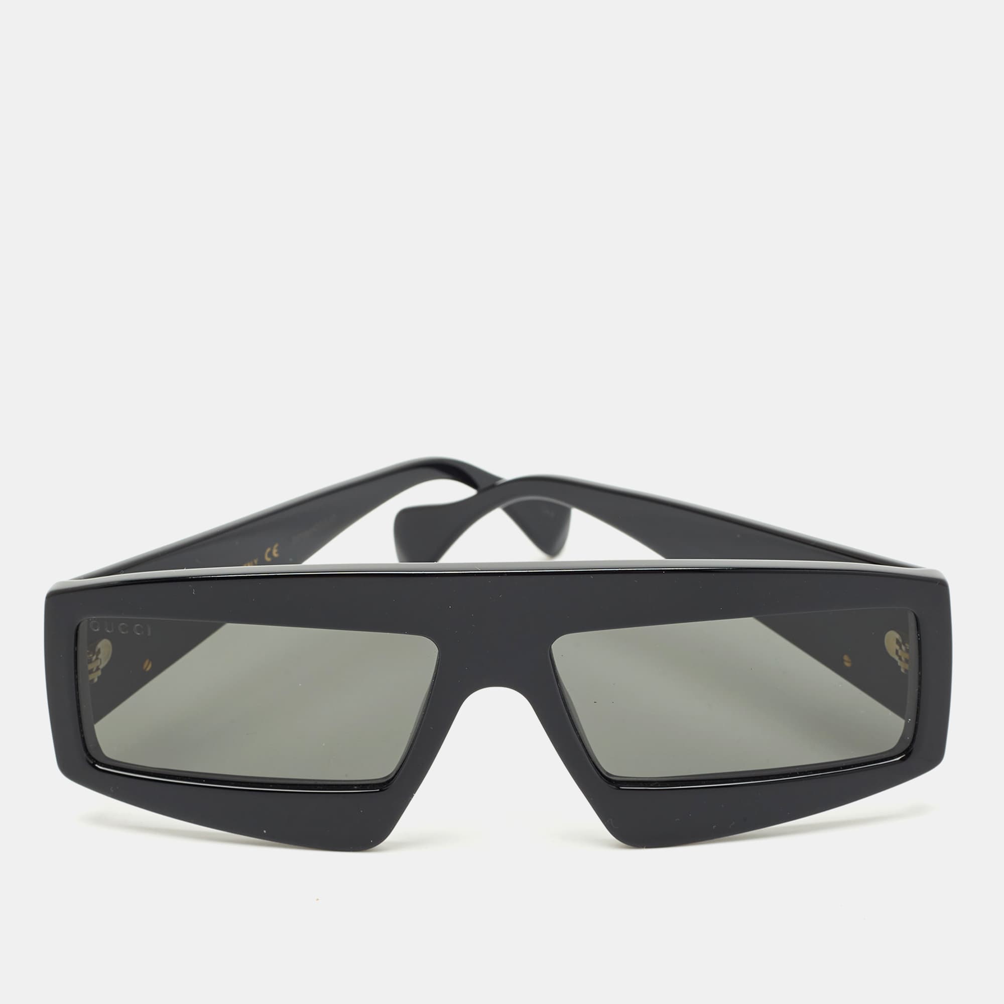 Gucci Black GG0358S Interlocking G Rectangle Sunglasses