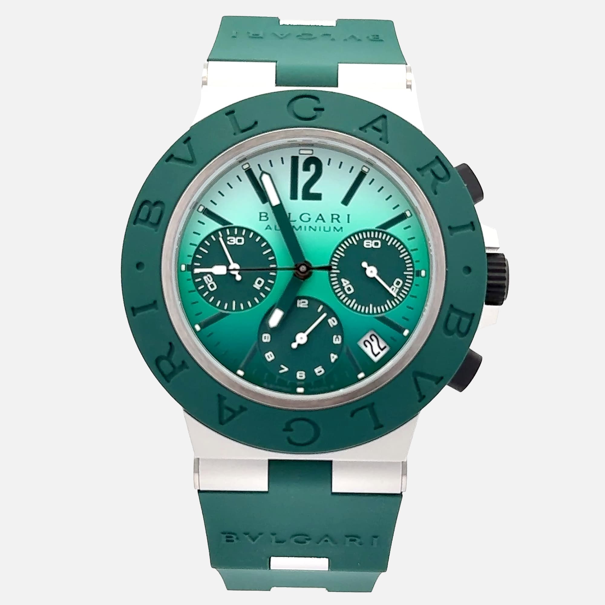 Bvlgari Aluminium 104076 Automatic Green Aluminium Men&rsquo;s Wristwatch 40 mm