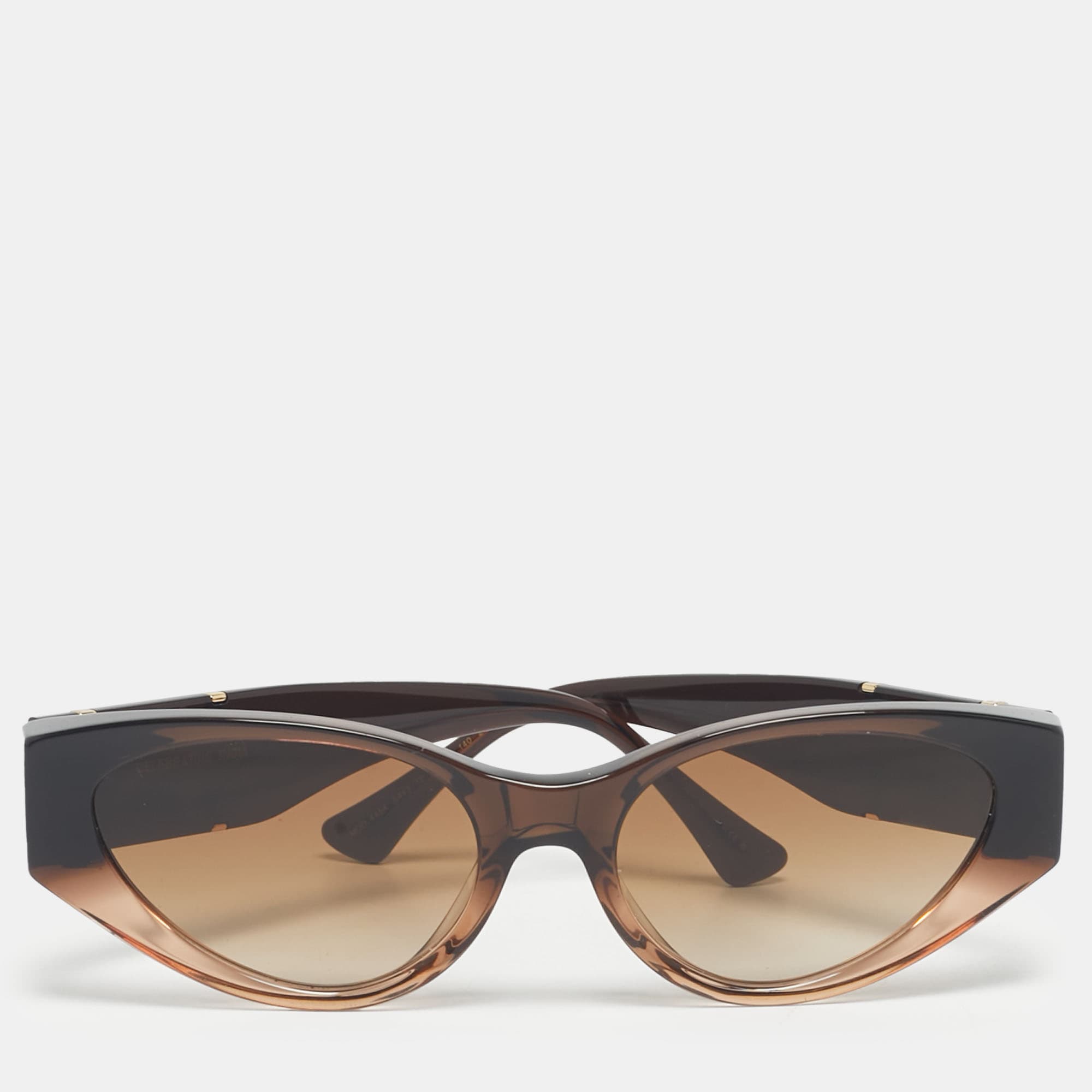 Versace Ombre Brown Gradient MOD 4454 Medusa Oval Sunglasses