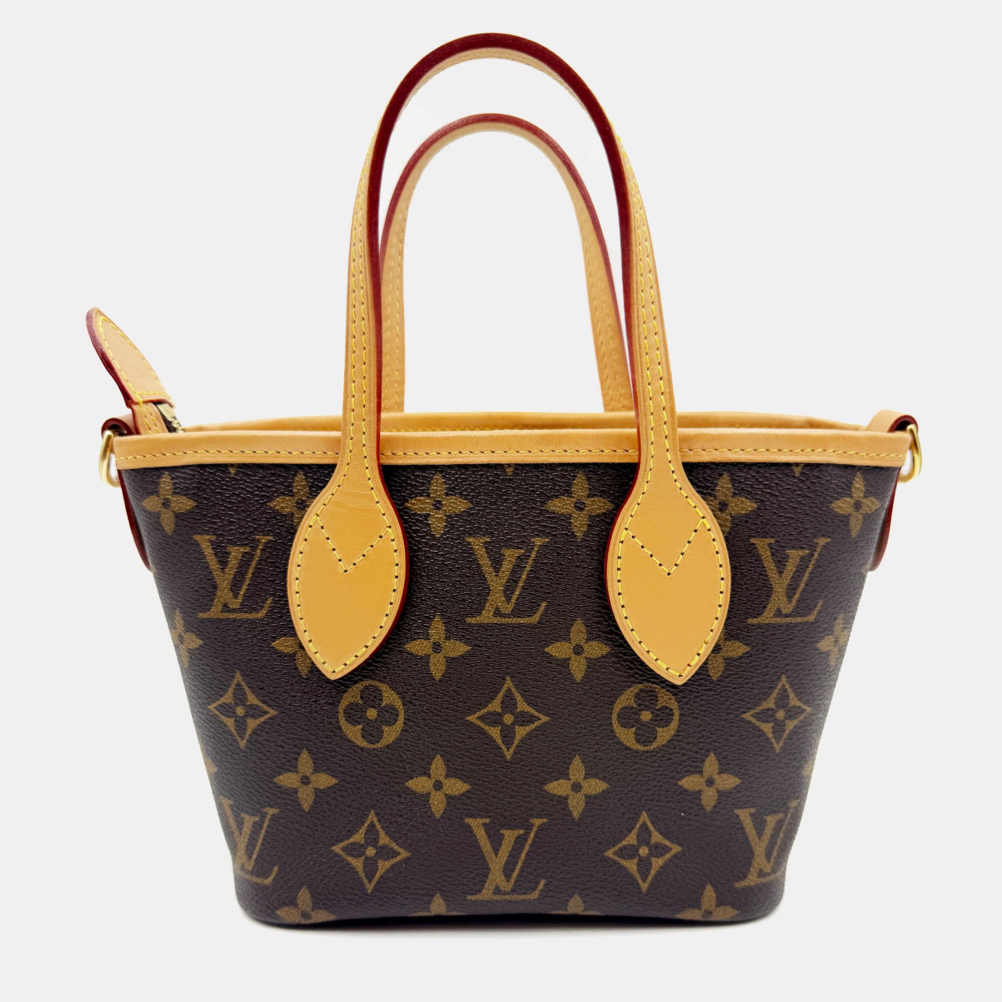 Louis Vuitton Neverfull BB Monogram Canvas Brown/Beige Shoulder Handbag