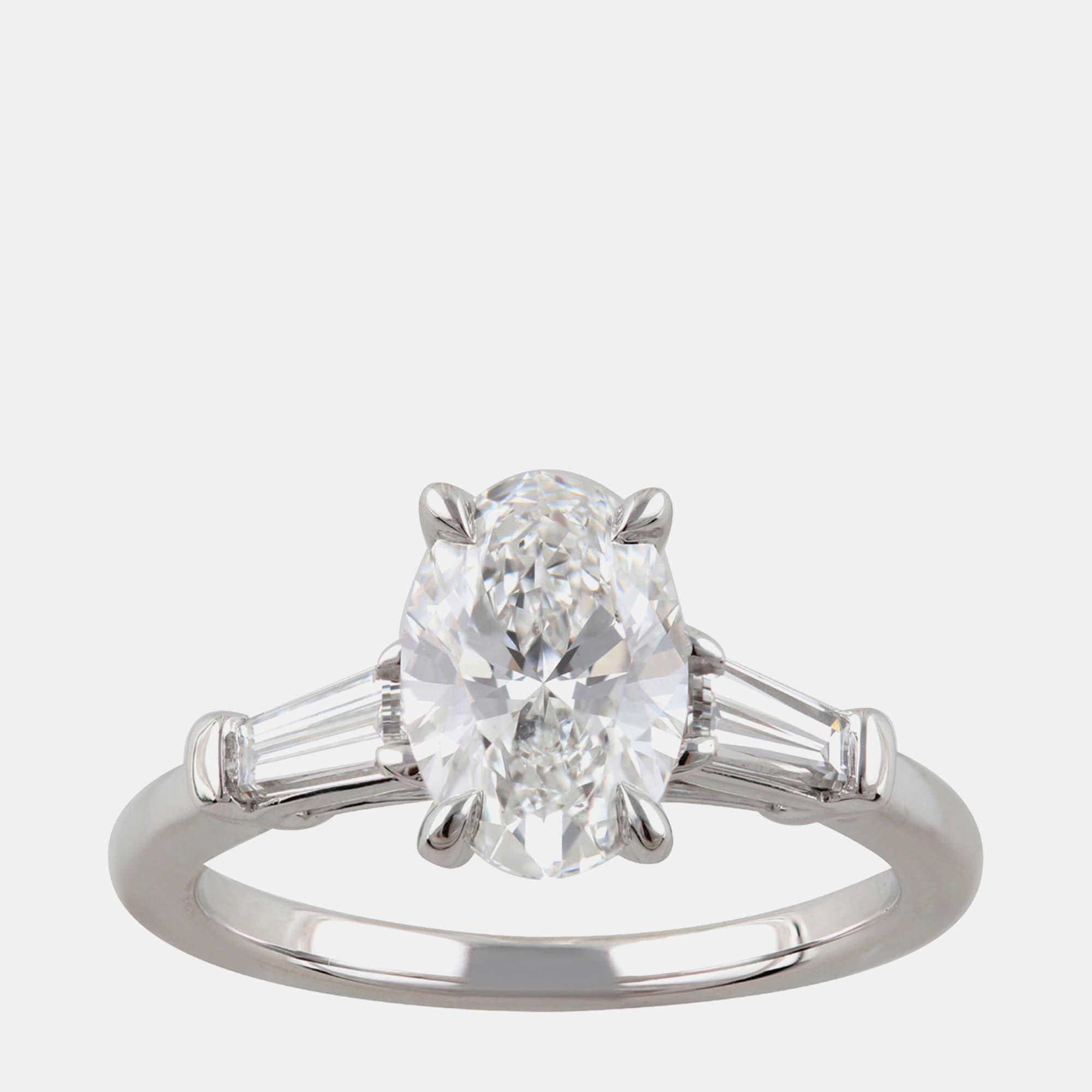 2.23ct 14k White Gold Lab Grown Diamond 3 Stone Ring