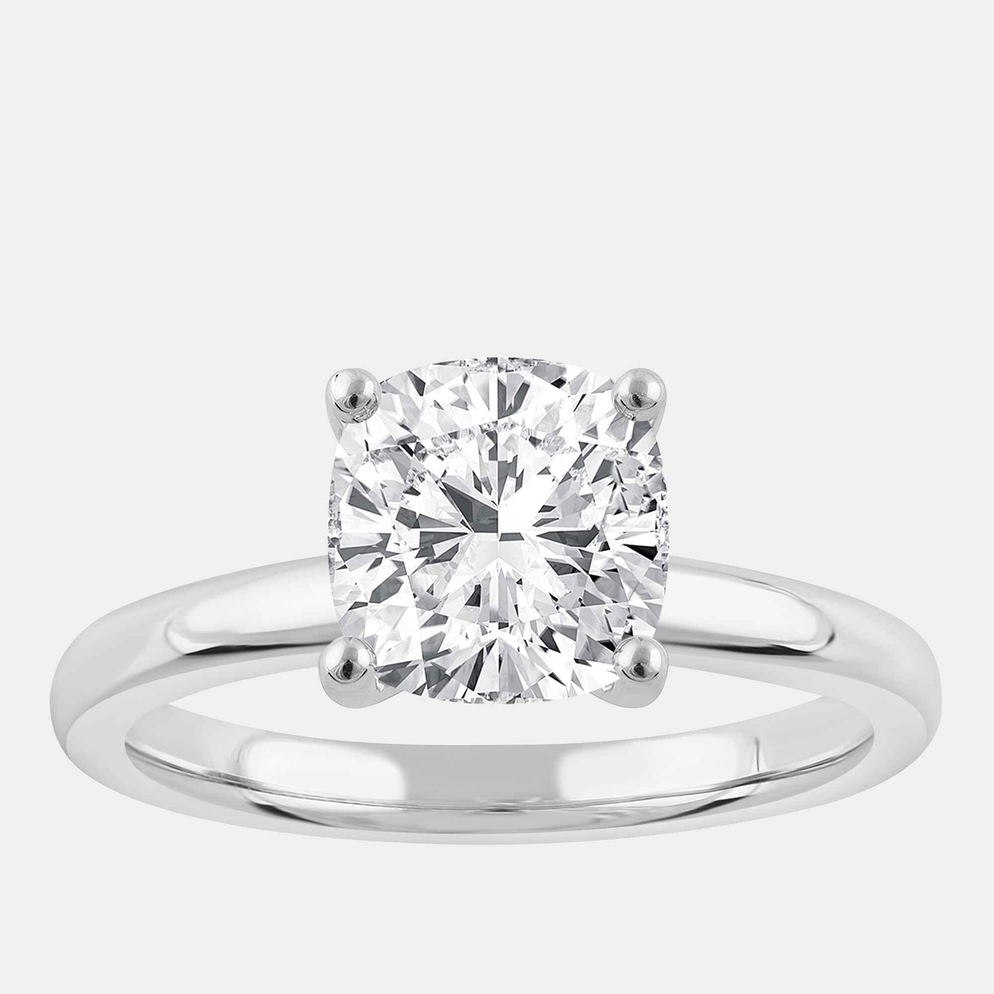 2ct 14k White Gold Lab Grown Diamond Solitaire Ring