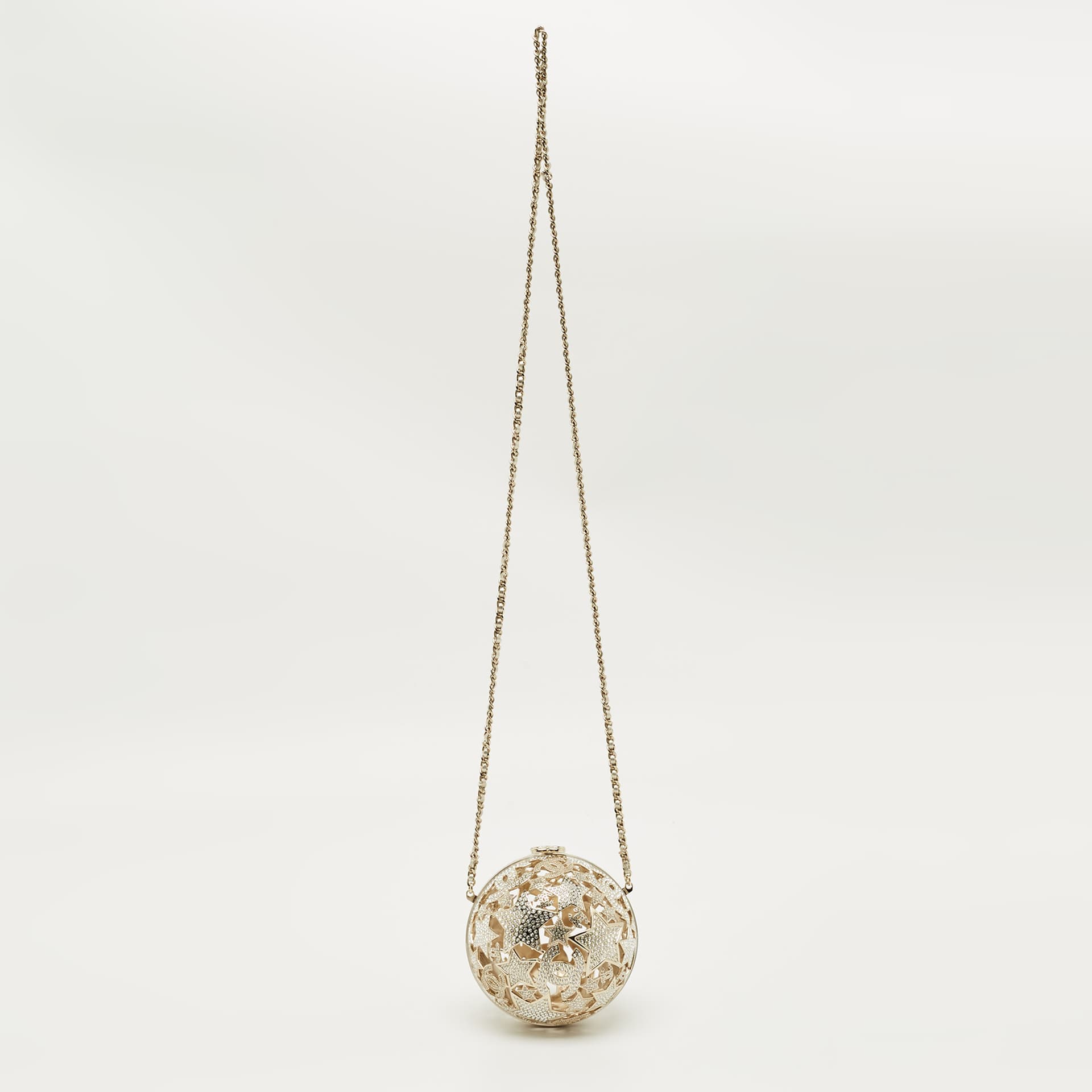Chanel Gold Crystals and Gold Tone Metal Clutches