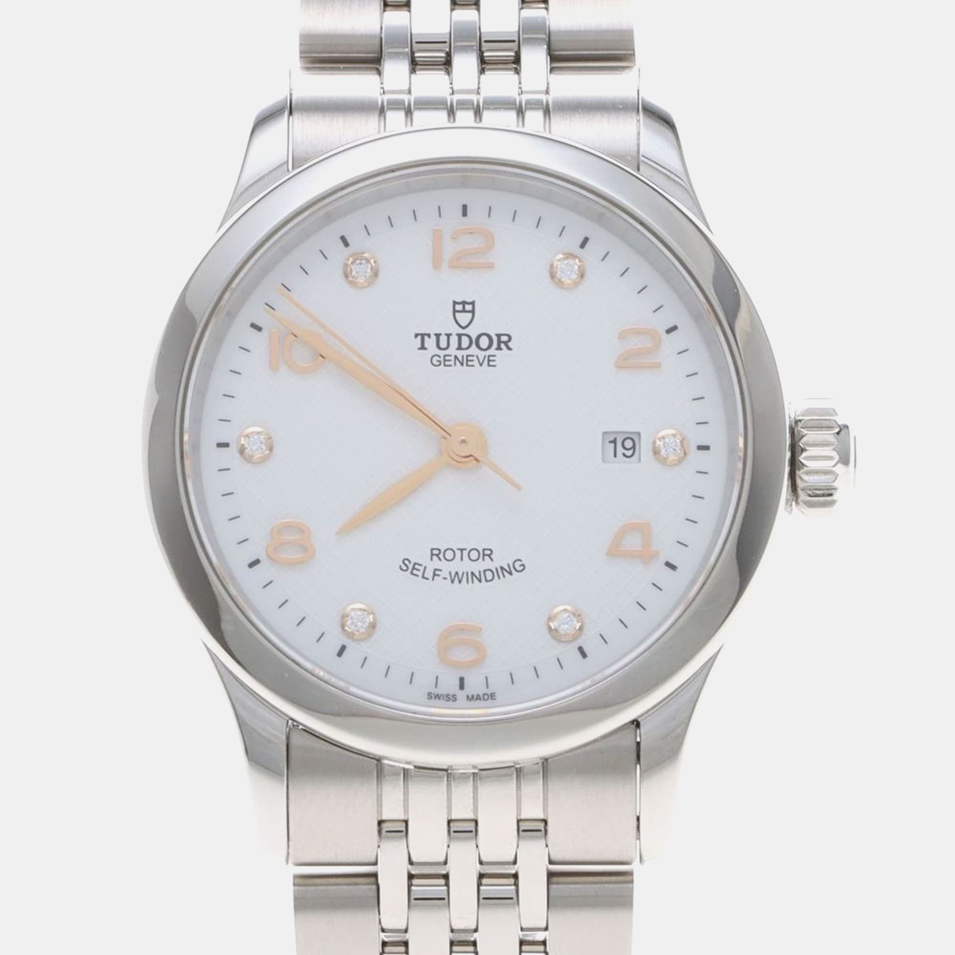 Tudor 1926 91350 Automatic Diamond Stainless Steel Womens Wristwatch 29 mm