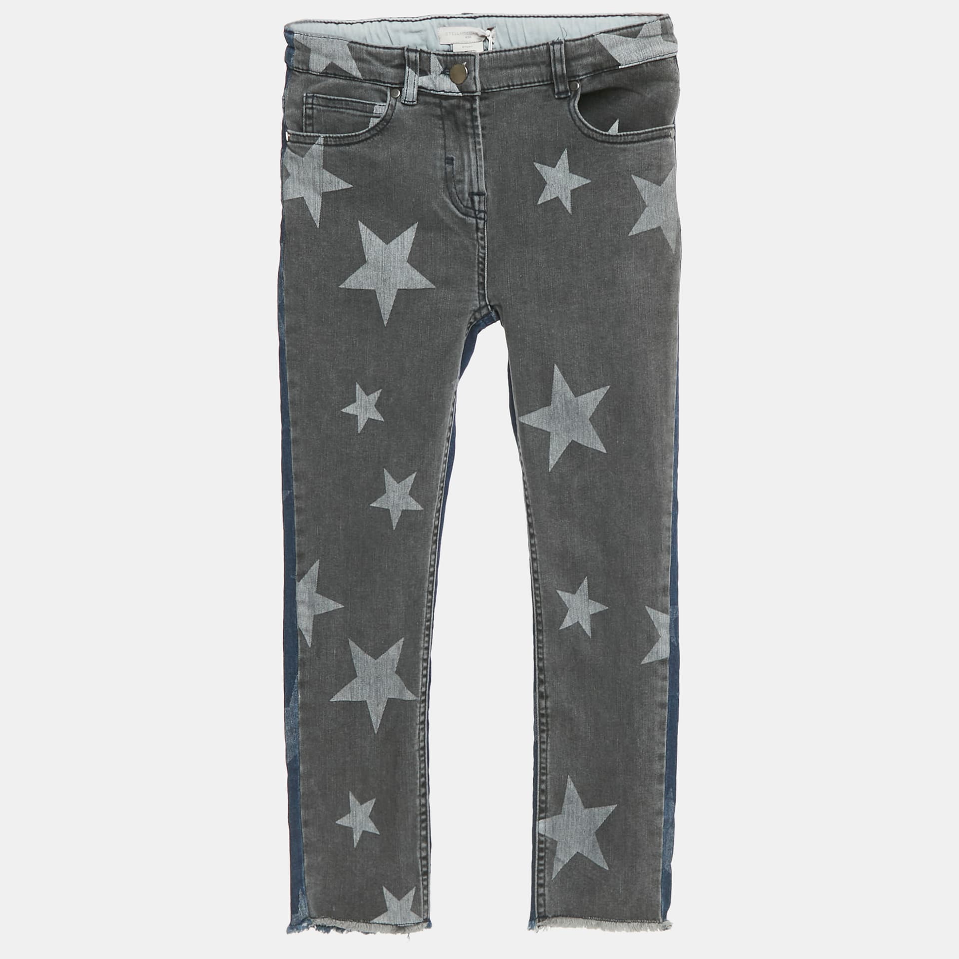 Stella McCartney Kids Blue Star Print Denim Jeans 10 Yrs