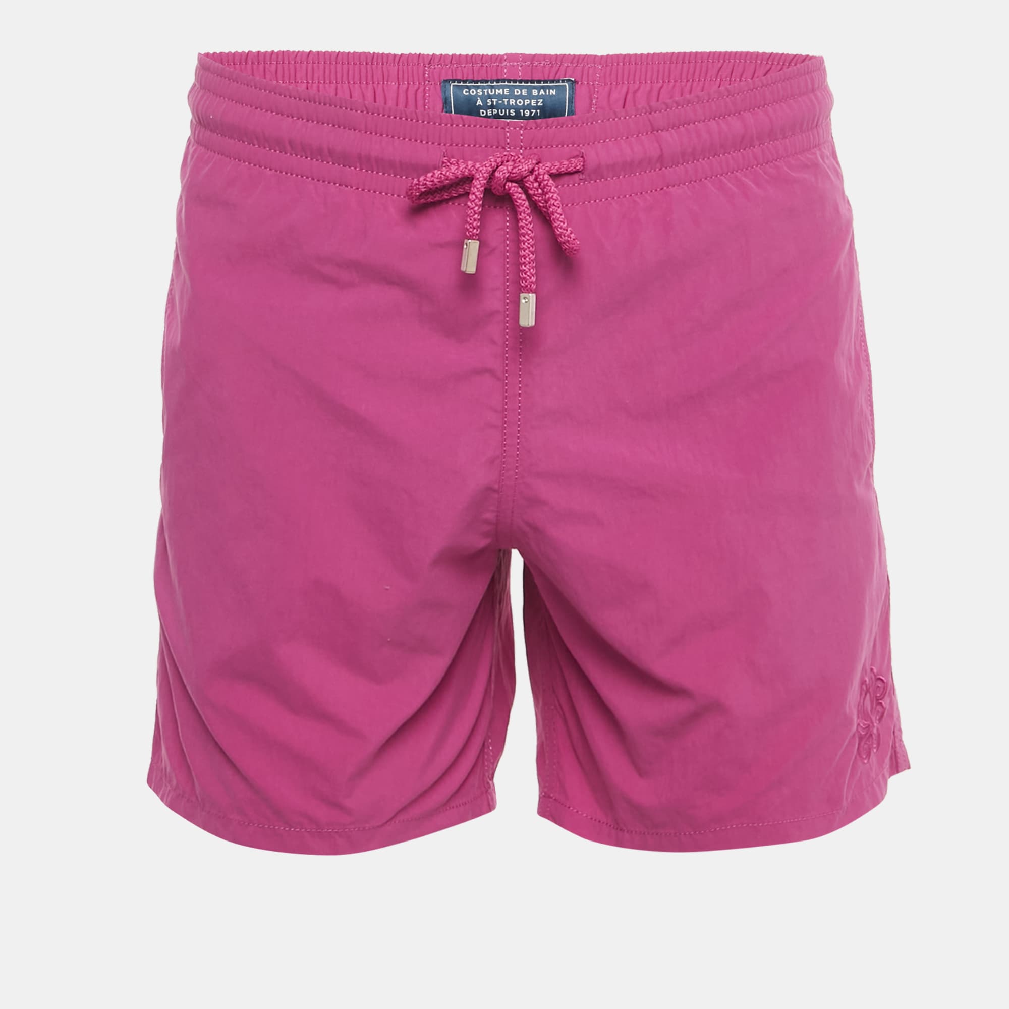 Vilebrequin Magenta Pink Synthetic Swim Shorts S