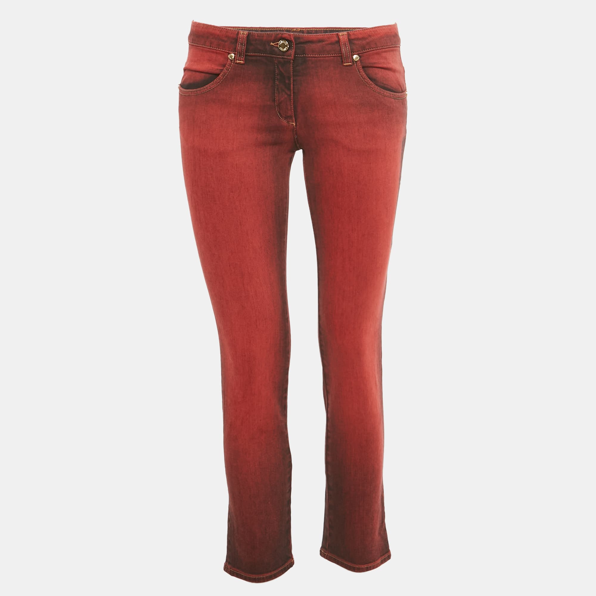 Roberto Cavalli Red Denim Skinny Jeans M/Waist 28"