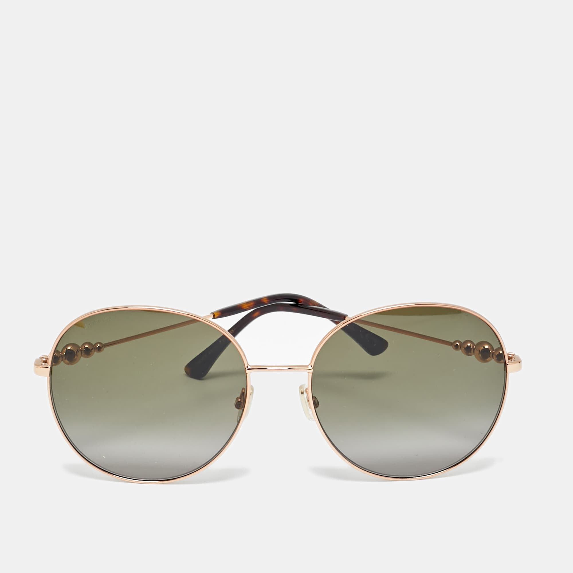 Jimmy Choo Black Gradient Birdie/S 06JHA Round Sunglasses