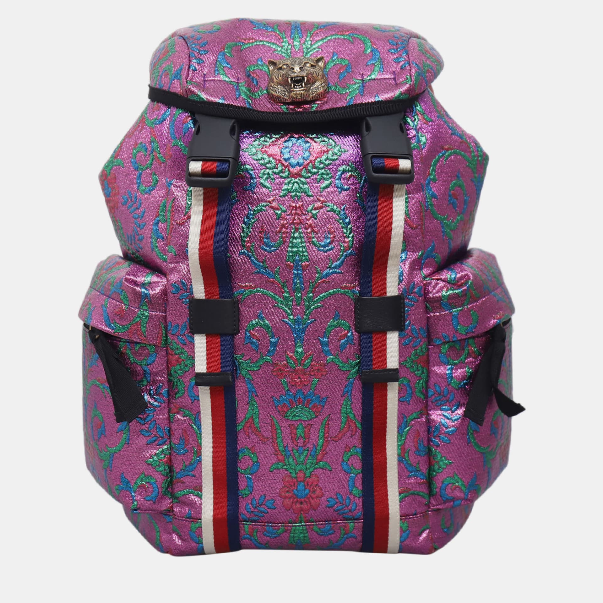 GG Multicolor Brocade Backpack