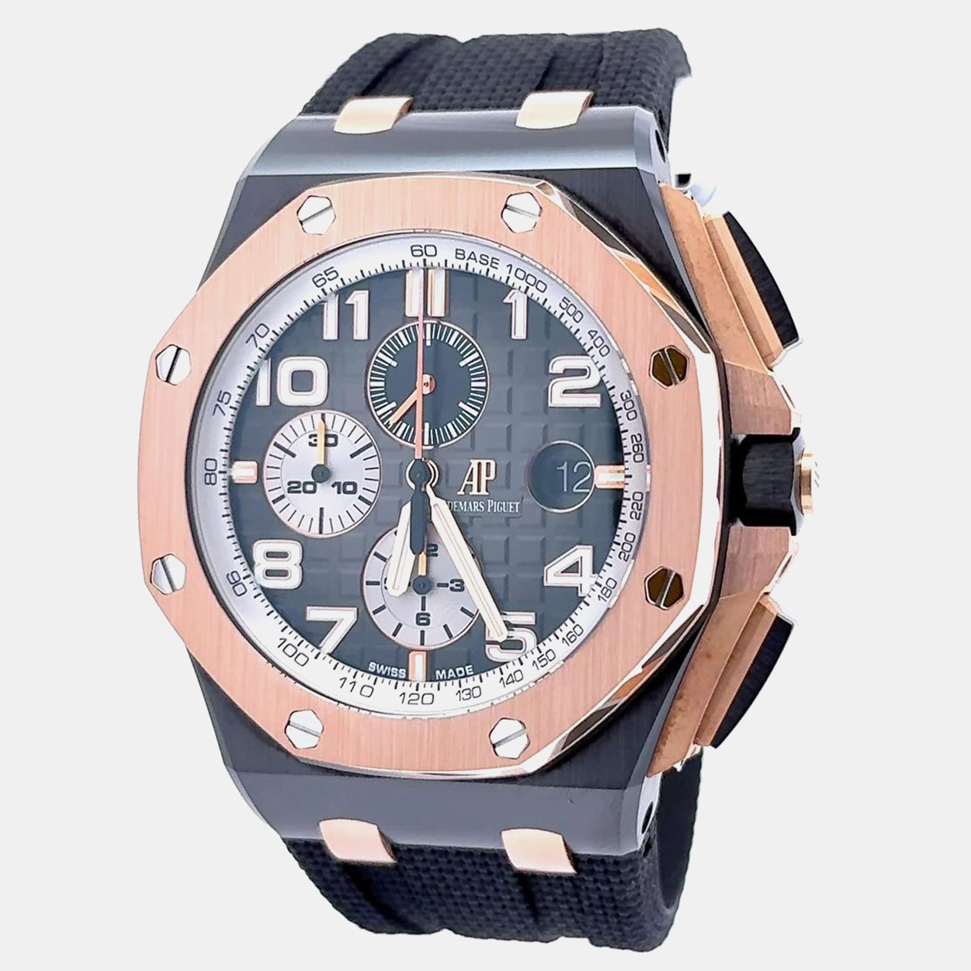 Audemars Piguet Royal Oak Offshore 26405NR.OO.A002CA.01 Automatic Brown 18K Rose Gold Ceramic Men&rsquo;s Wristwatch 44 mm