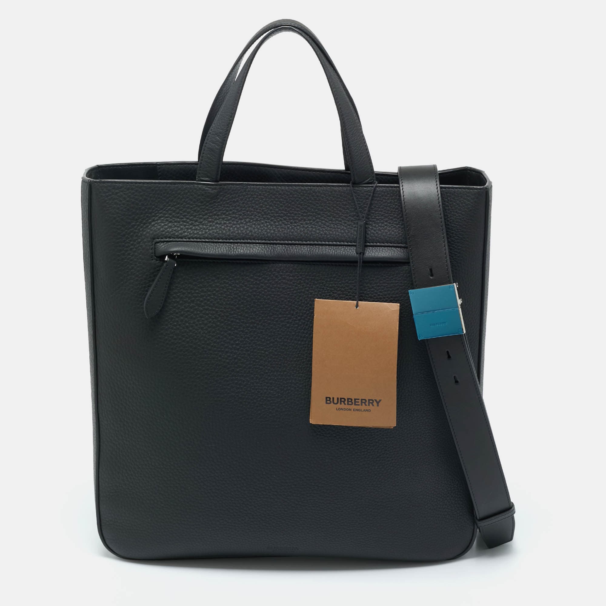 Burberry Olympia Black Leather Totes Bag