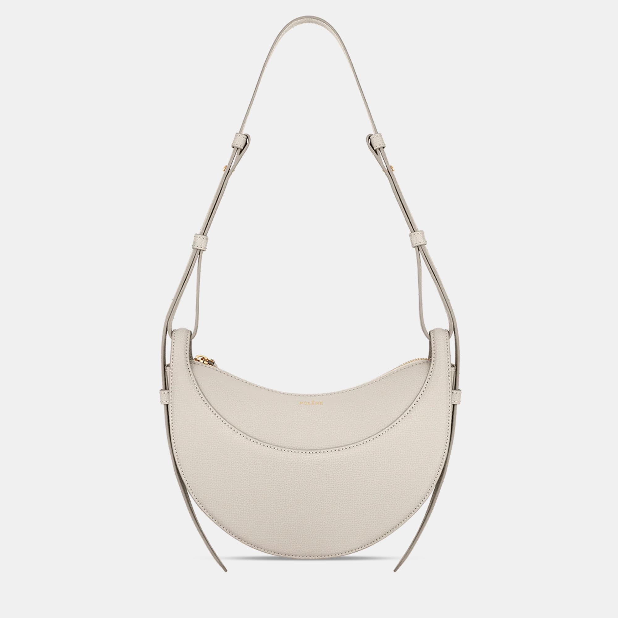 Polene Numero-Dix Grained Chalk Edition Calfskin Handbag