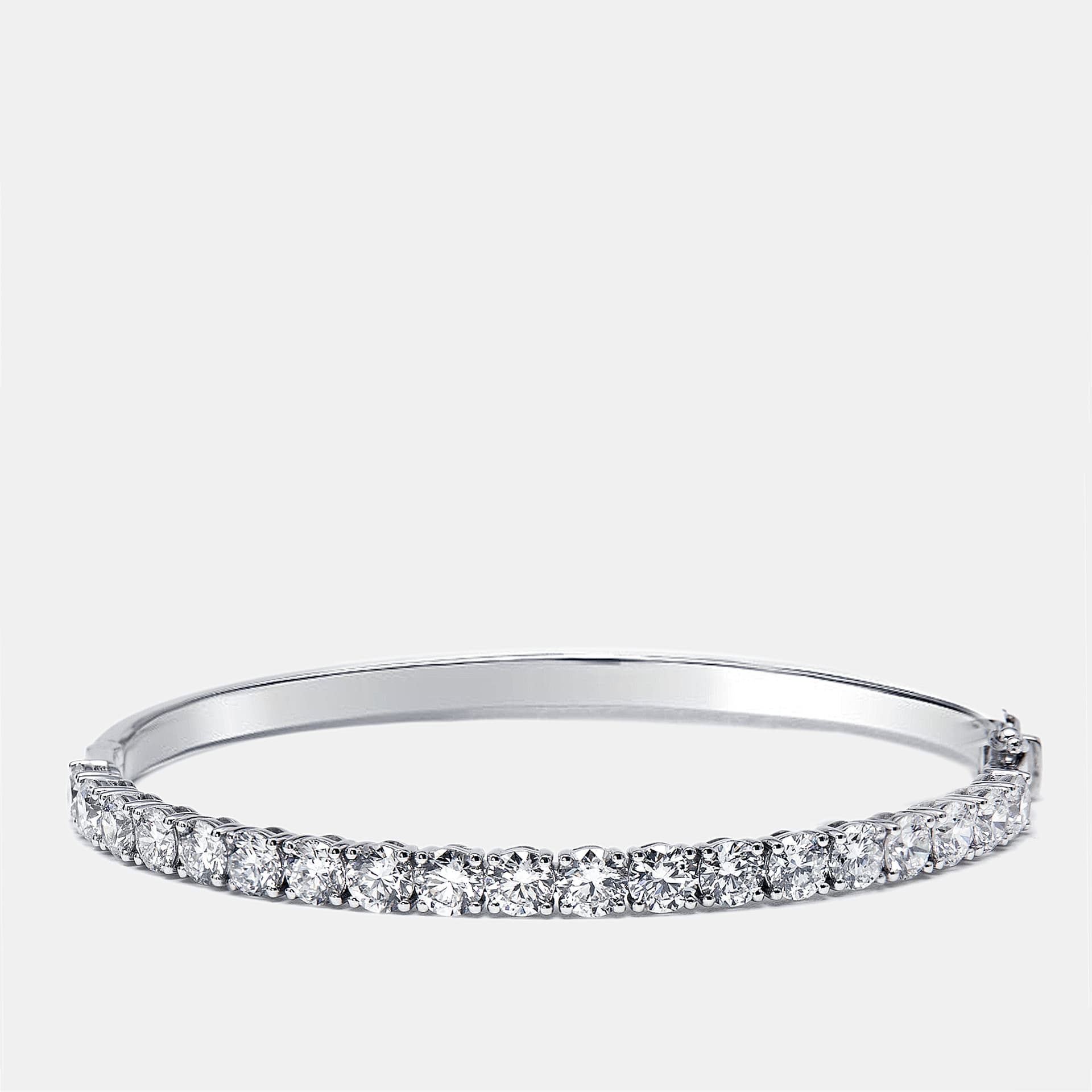 4.80 cts Round Lab Grown Diamonds 18k White Gold Bracelet