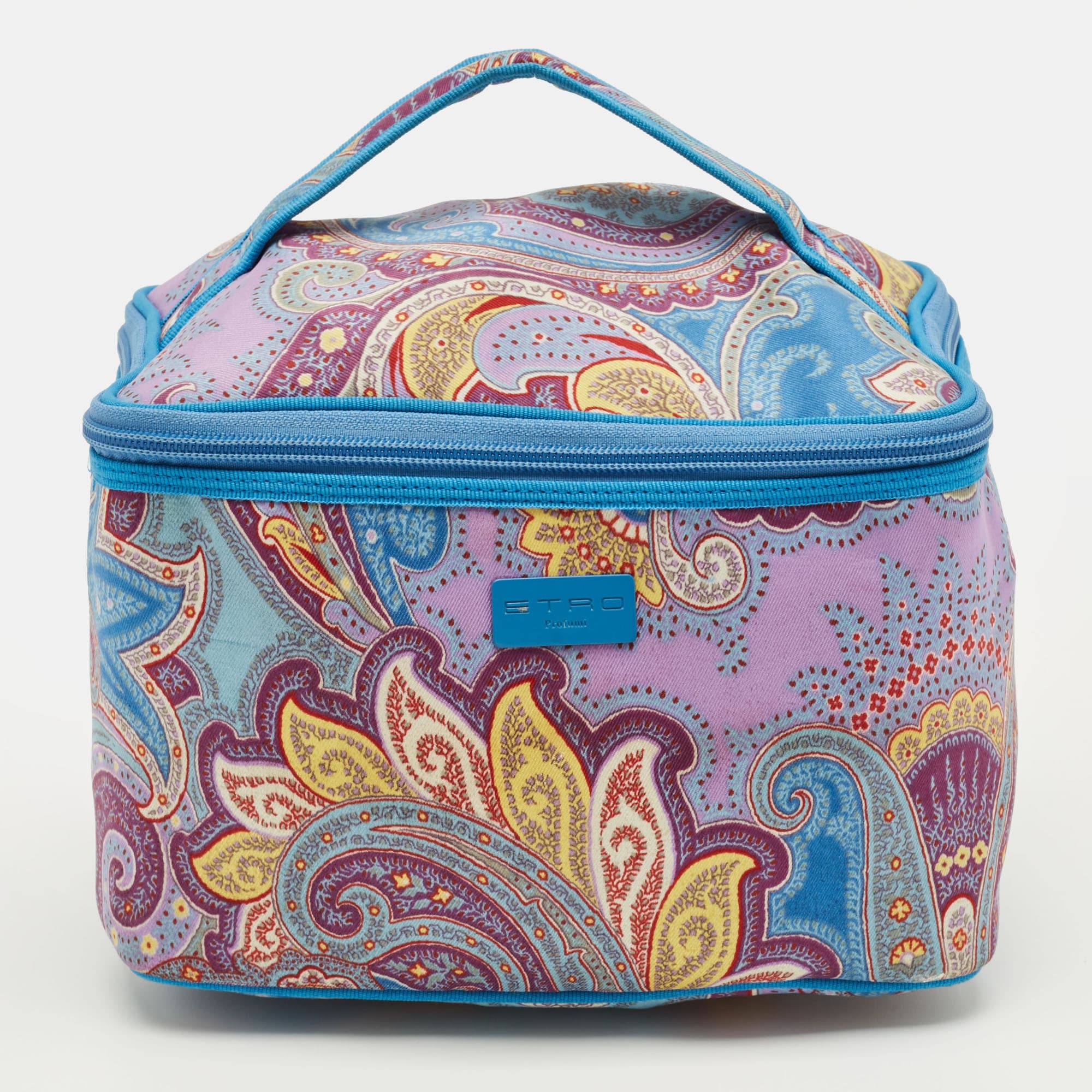 Etro Multicolor Paisley Print Fabric Make Up Vanity Bag