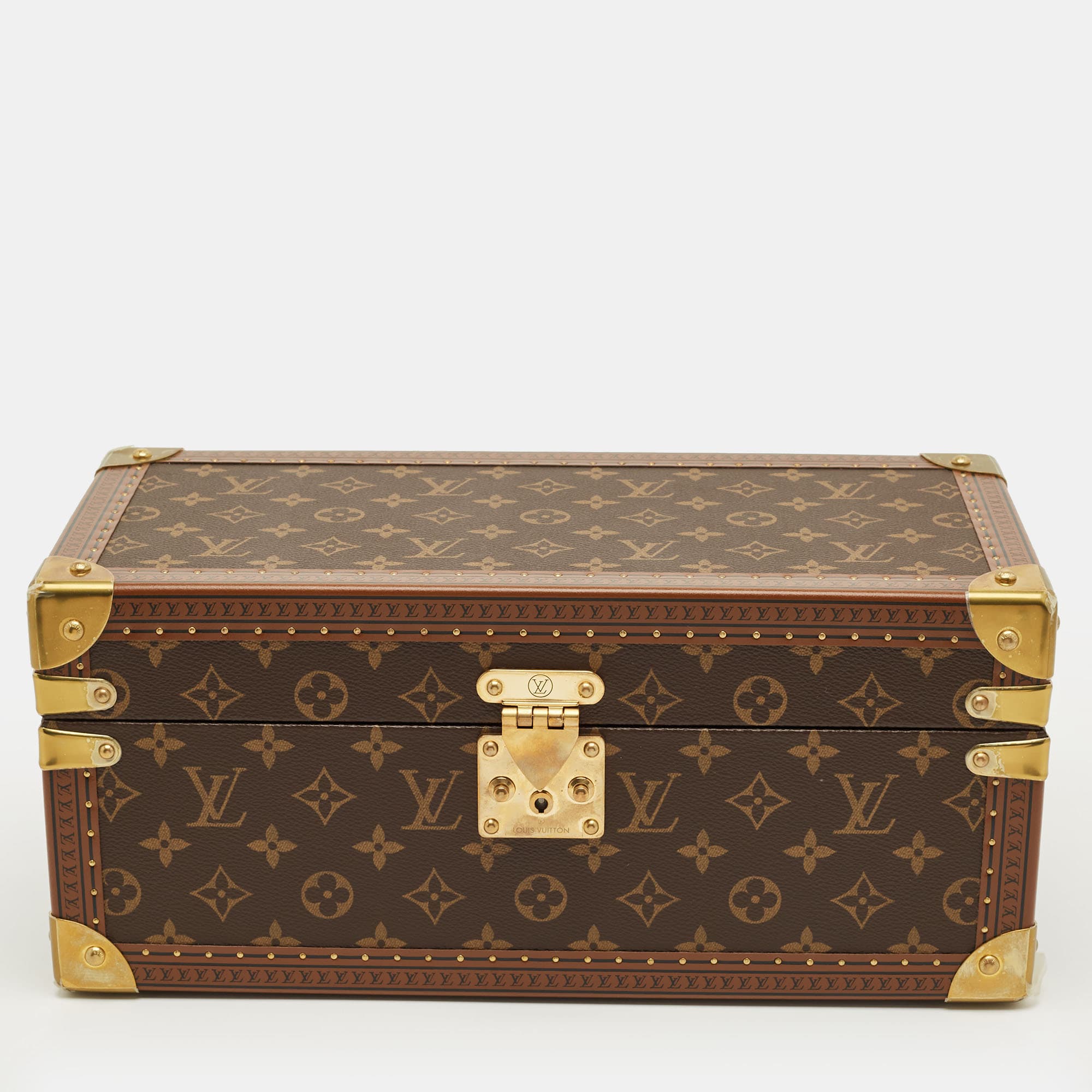 Louis Vuitton Coffret Brown Coated Canvas and Leather Luggage & Travel Bag