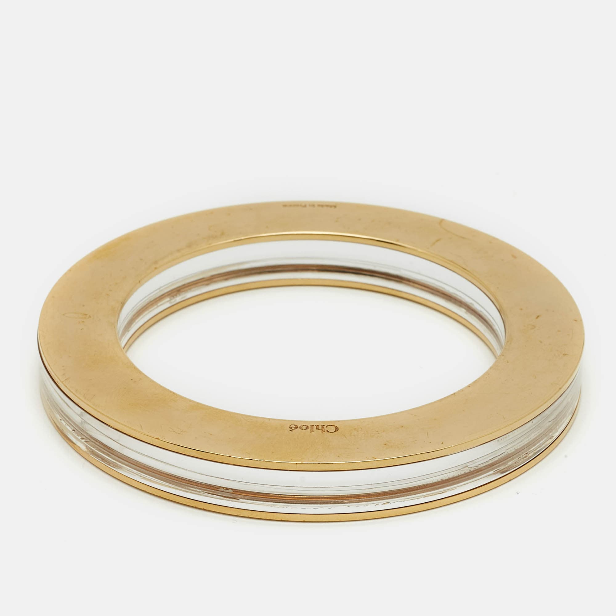 Chlo&eacute; Resin Gold Tone Bracelet