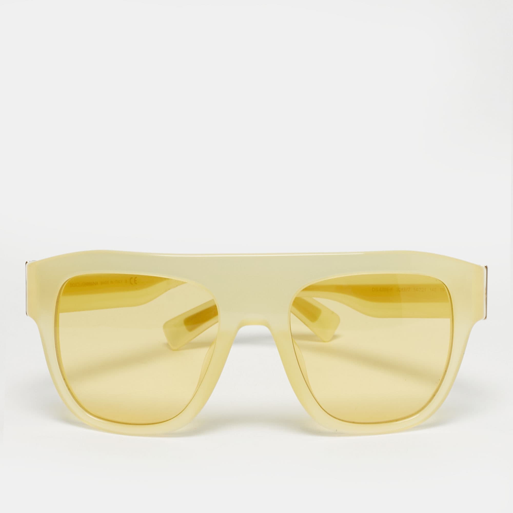 Dolce & Gabbana Yellow DG4398 F Square Sunglasses