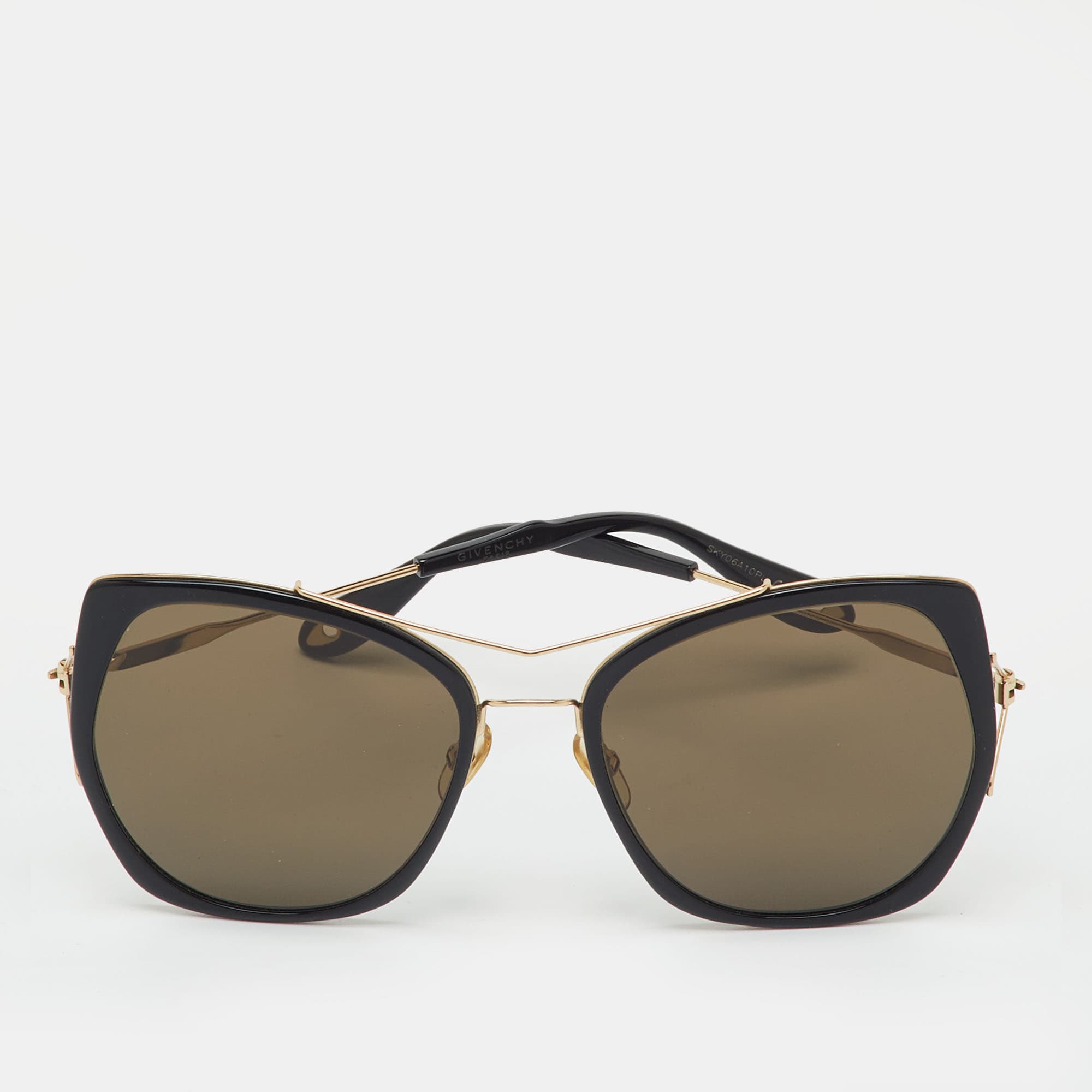 Givenchy Black/Gold Tone GV7031/S Cat Eye Sunglasses