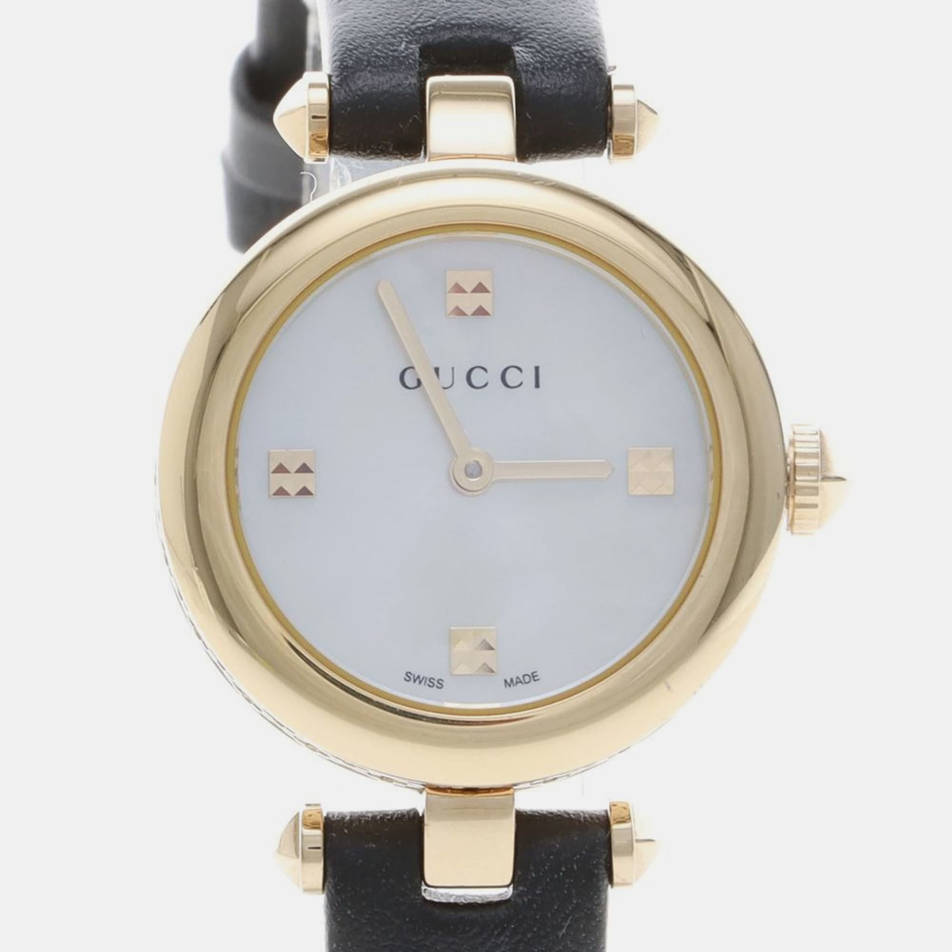 Gucci Diamantissima 141.5 Quartz Gold-Plated Women's Wristwatch 27 mm