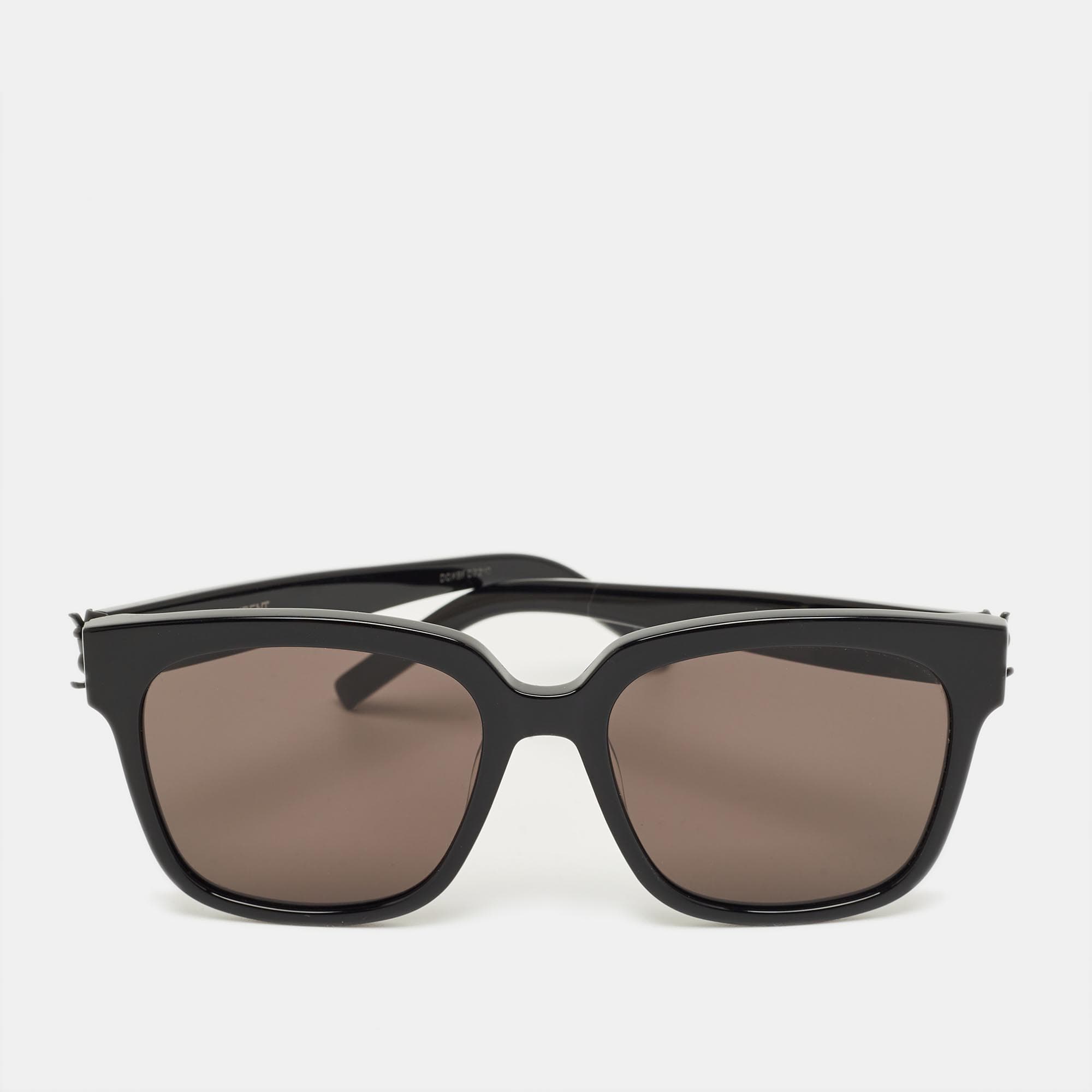 Saint Laurent Black SL M40 Square Sunglasses