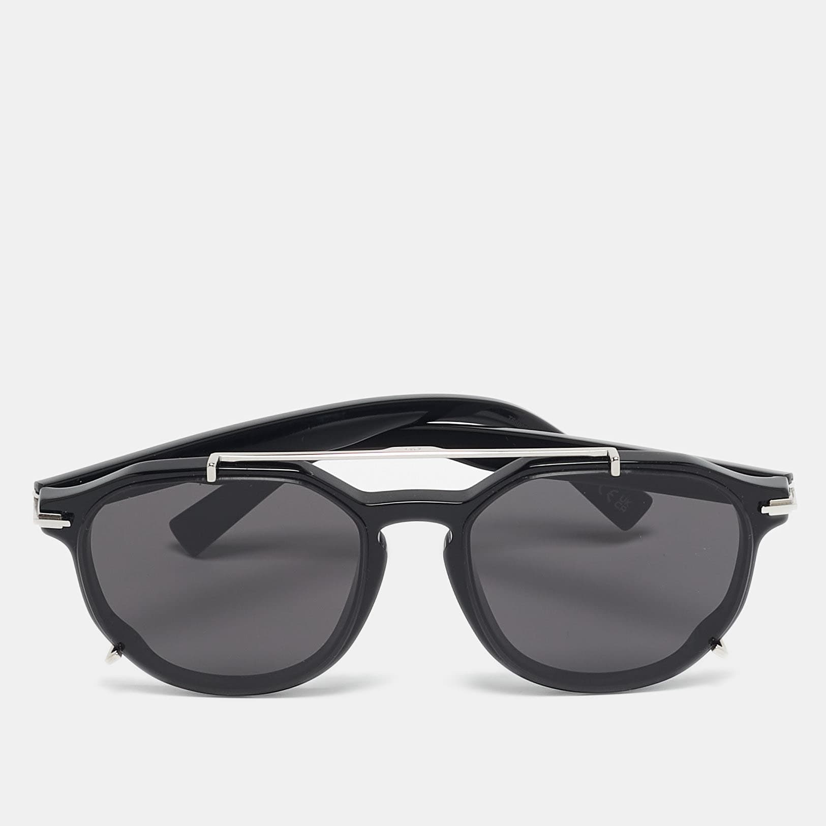 Dior Black/Silver Tone 10A0 BlackSuit RI Aviator Sunglasses