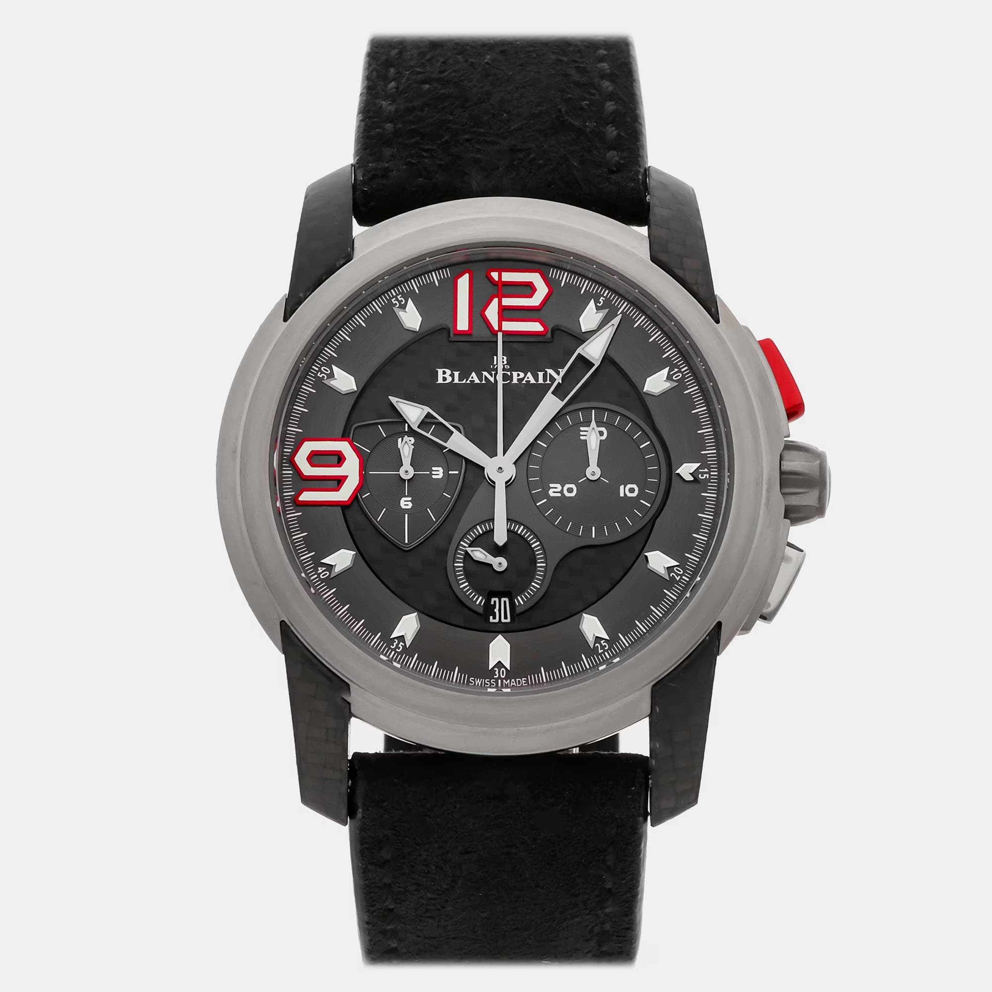 Blancpain L-Evolution Super Trofeo 8885F-1203-52B Automatic Flyback Chronograph Black Dial Titanium Men's Wristwatch 43mm