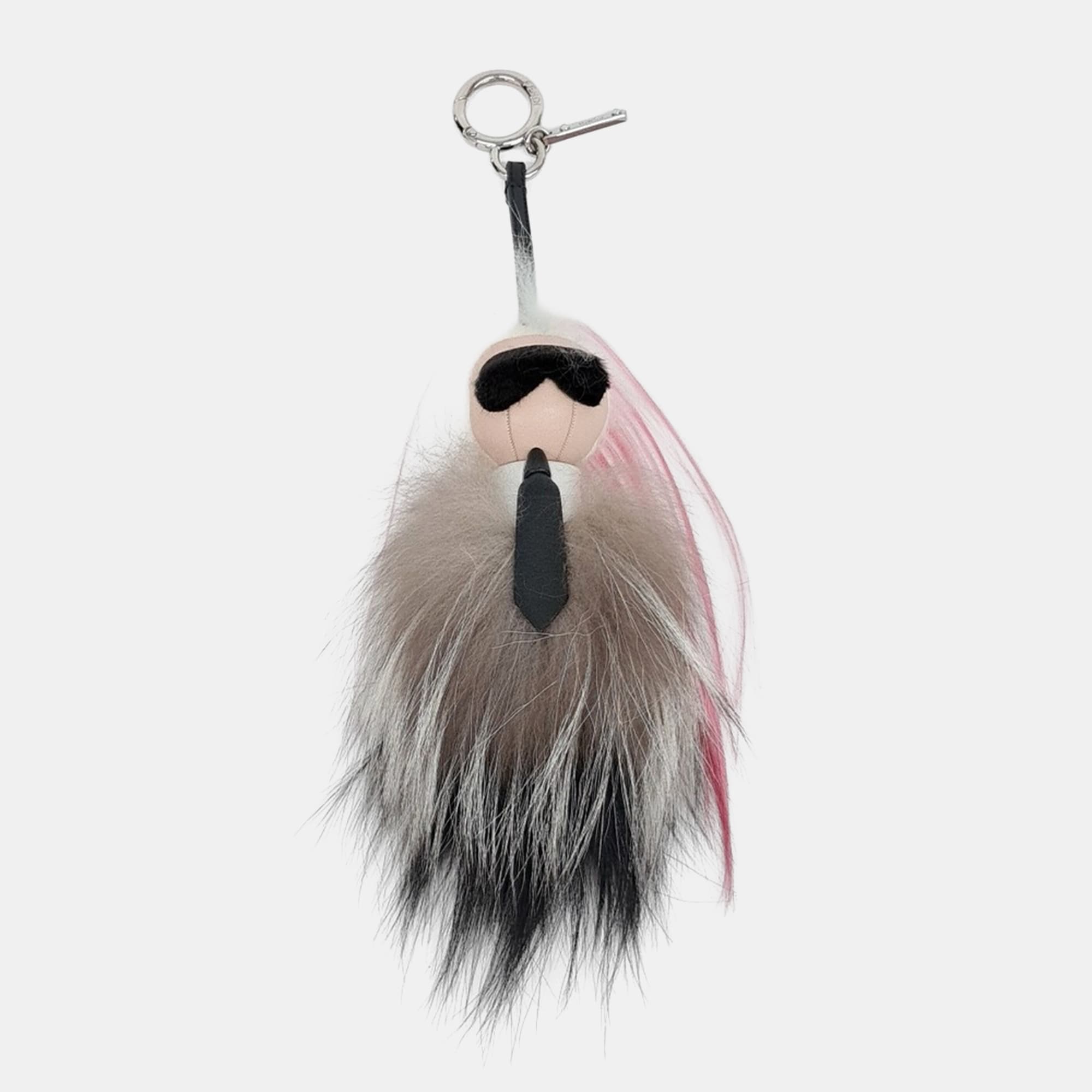 Fendi Karl Lagerfeld keychain and bag charm