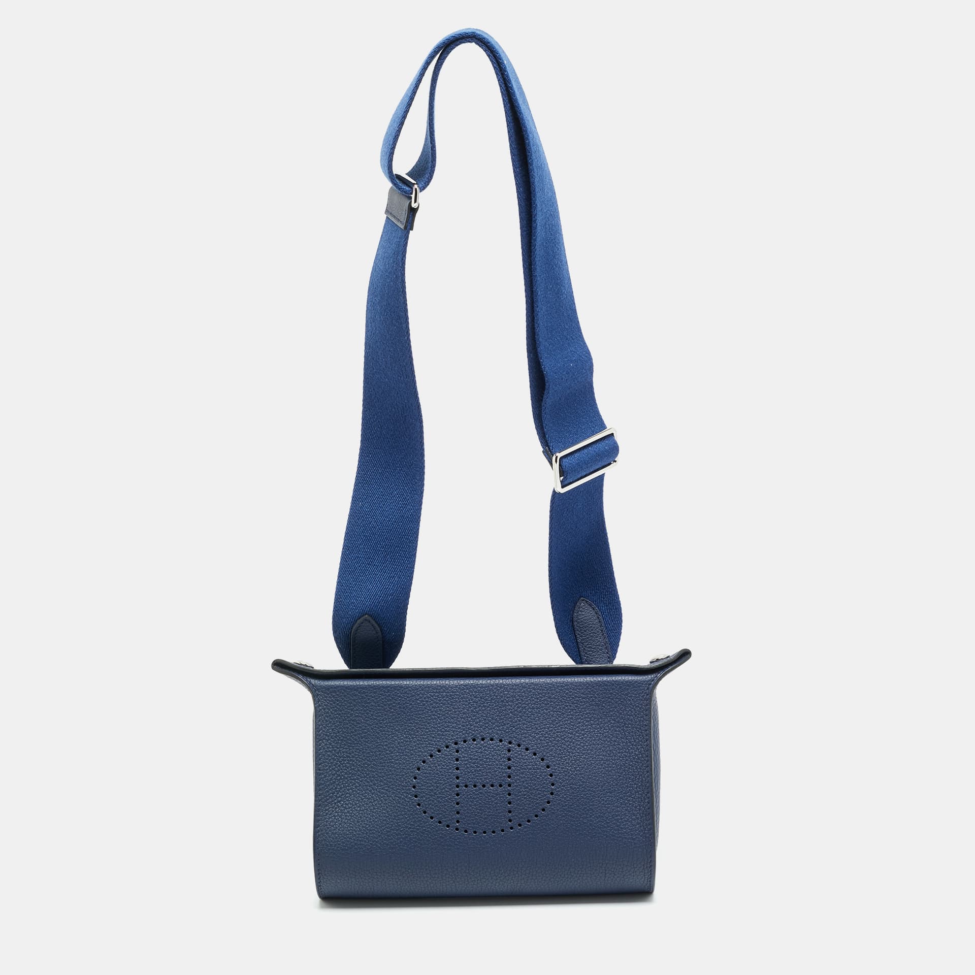 Hermes Videpoches Bleu Navy Togo Leather Shoulder Bag