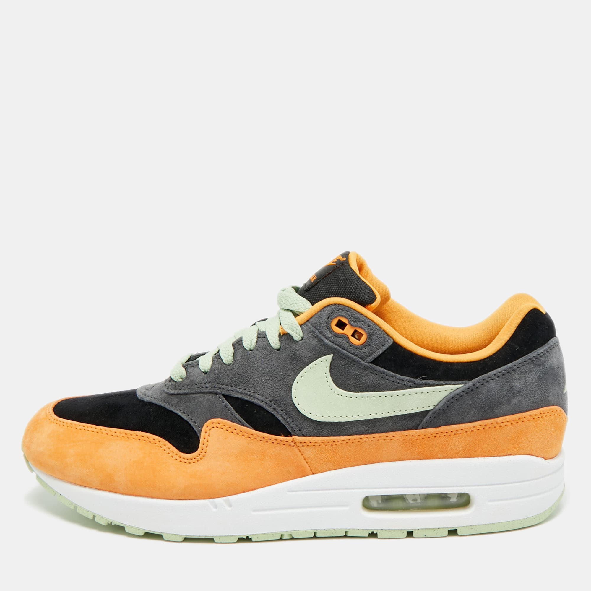 Nike Air Max 1 PRM Duck Honey Dew Size 45.5 Multicolor Suede Low Top Sneakers