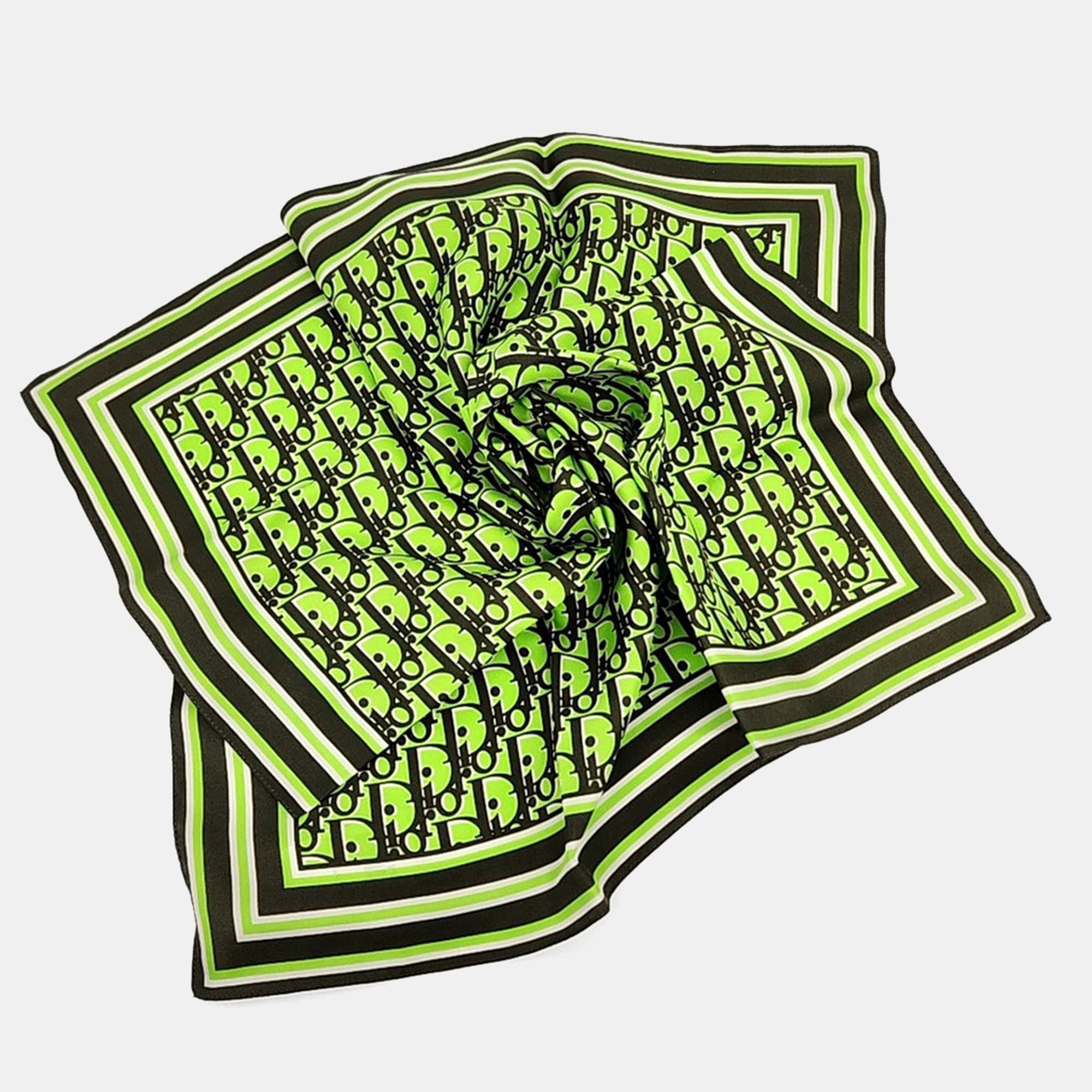 Dior silk scarf and scarf ring