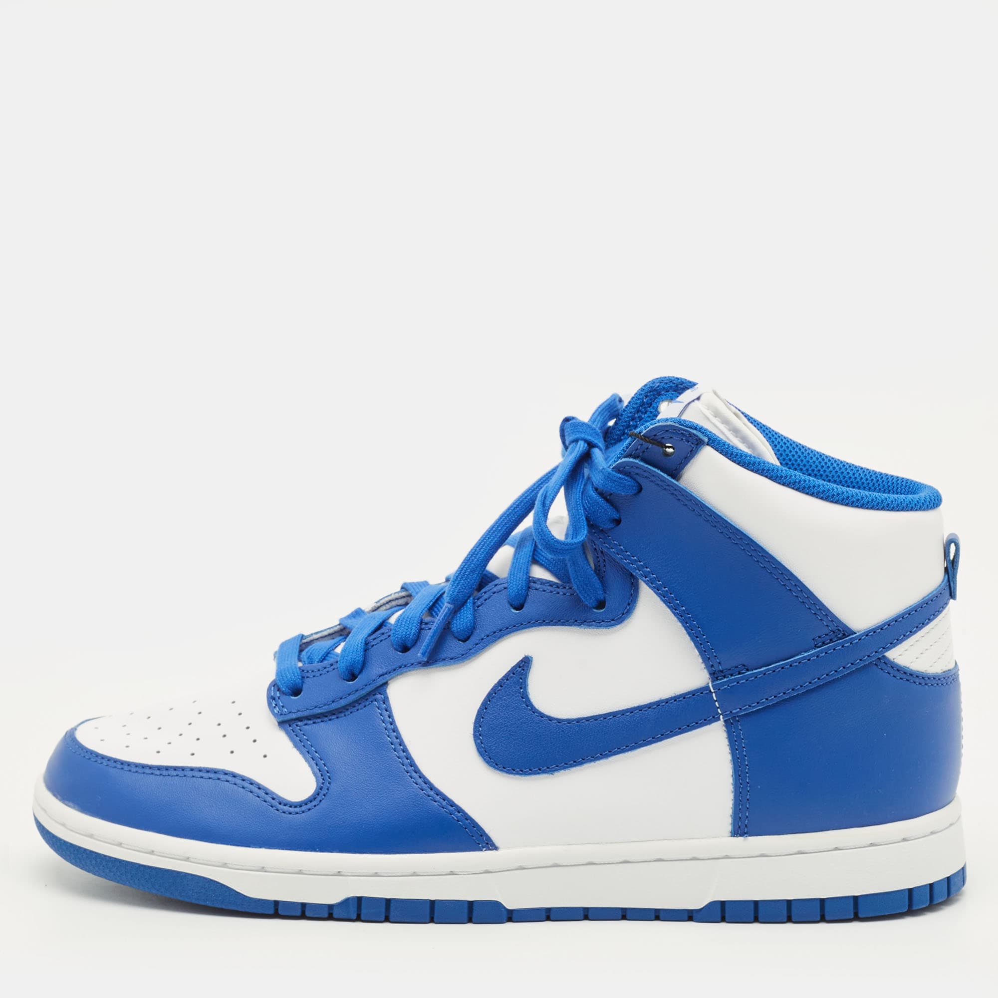 Nike Dunk Game Royal Size 45 Blue/White Leather High Top Sneakers