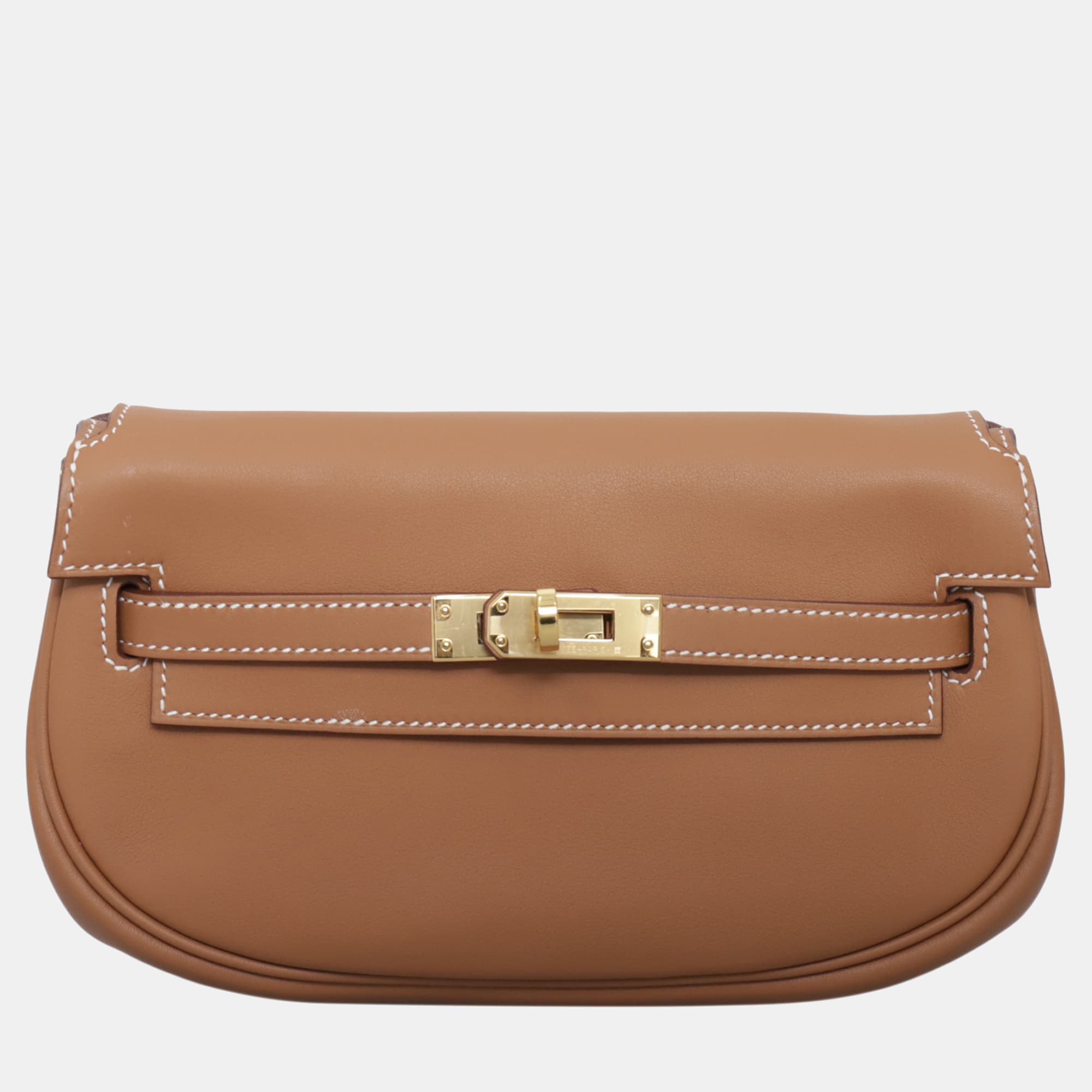 Hermes Kelly Moove Gold Calf Crossbody Bag