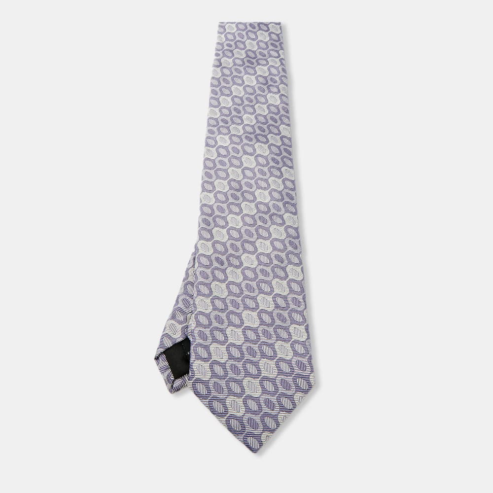 S.T. Dupont Lavender Jacquard Silk Tie