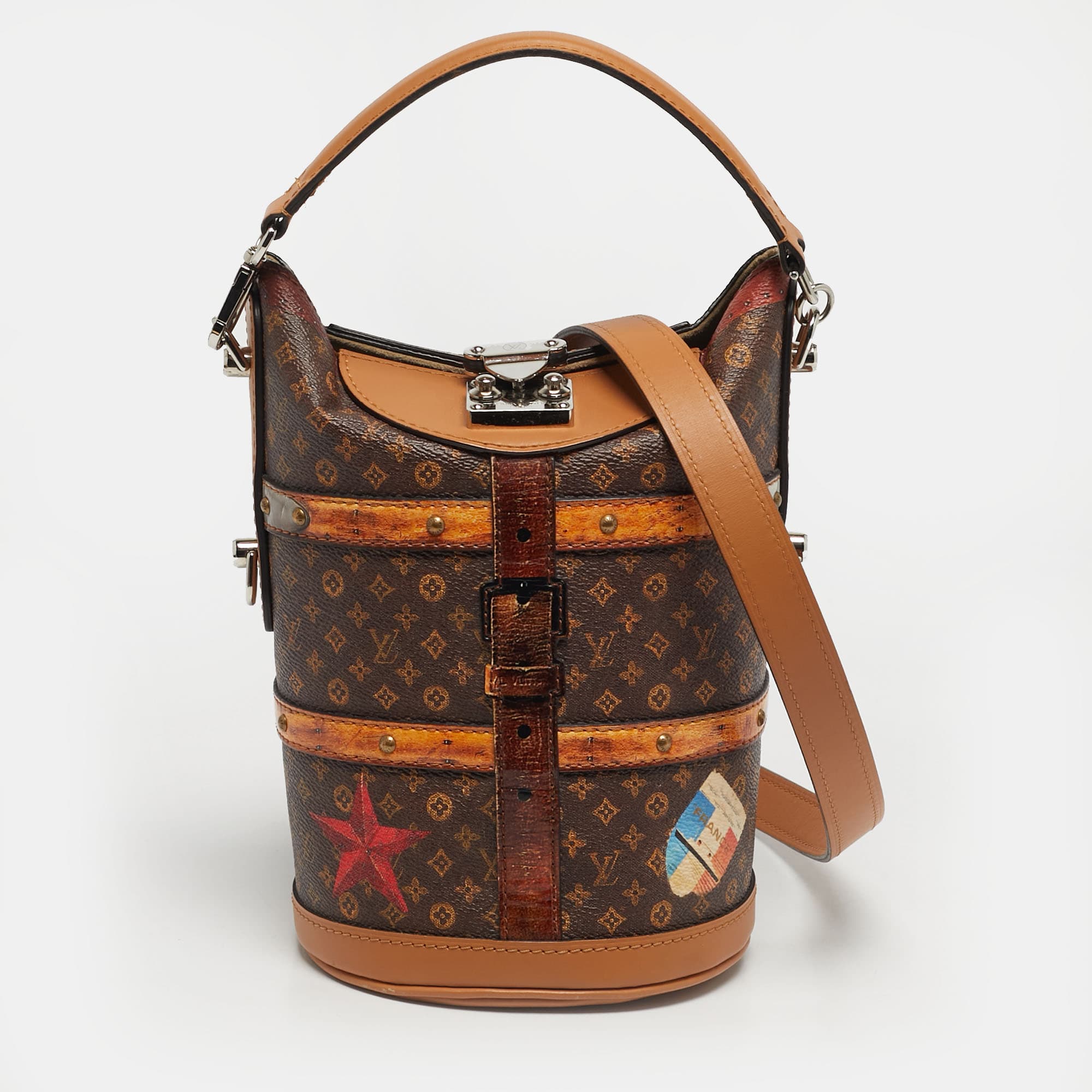 Louis Vuitton Time Trunk Monogram Canvas Duffle Bag