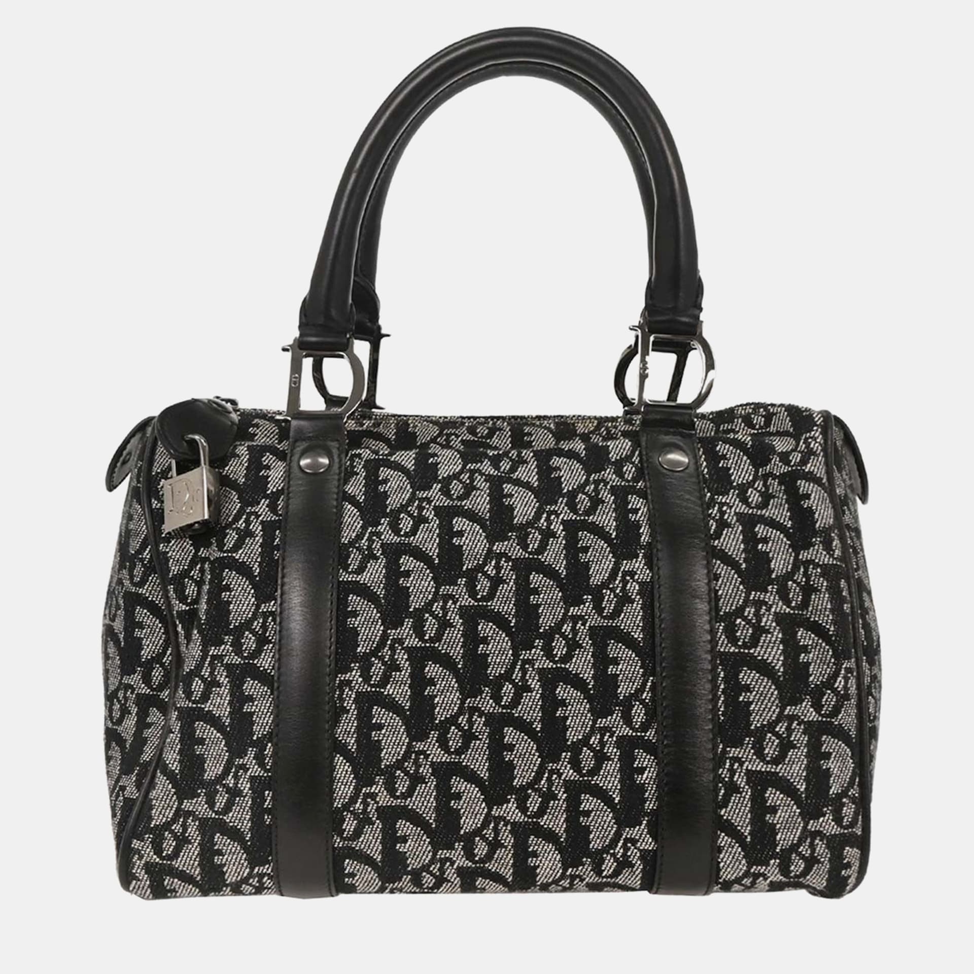 Dior Trotter Black Canvas Duffel Bag