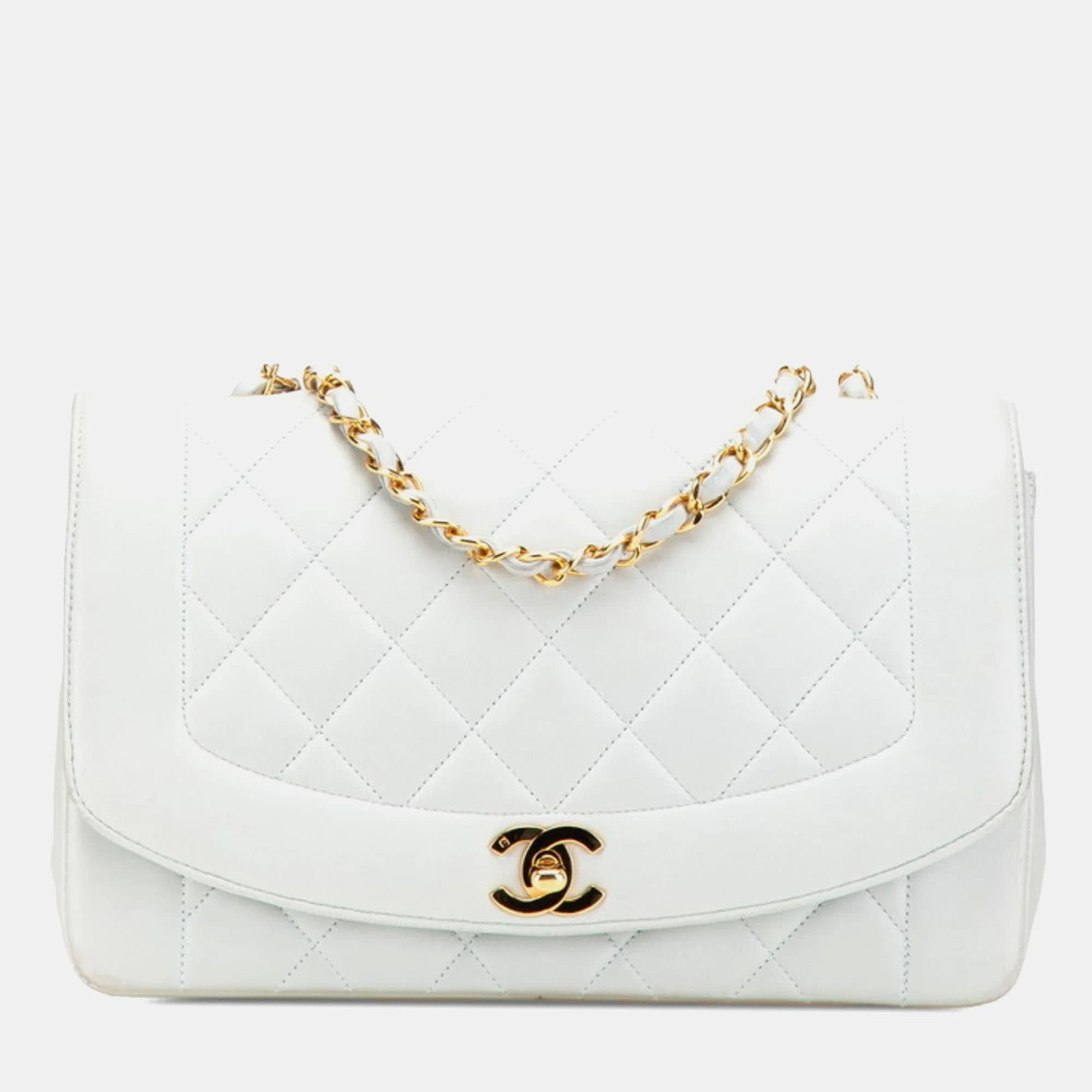 Chanel Diana Lambskin Leather Crossbody Bag