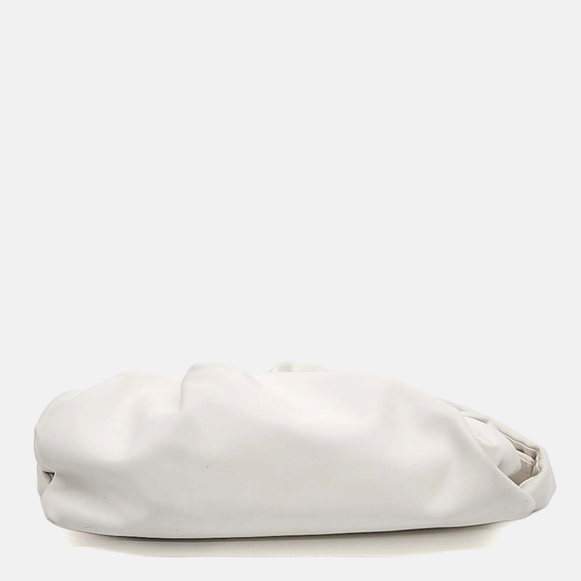 Bottega Veneta White Leather Belt Bag