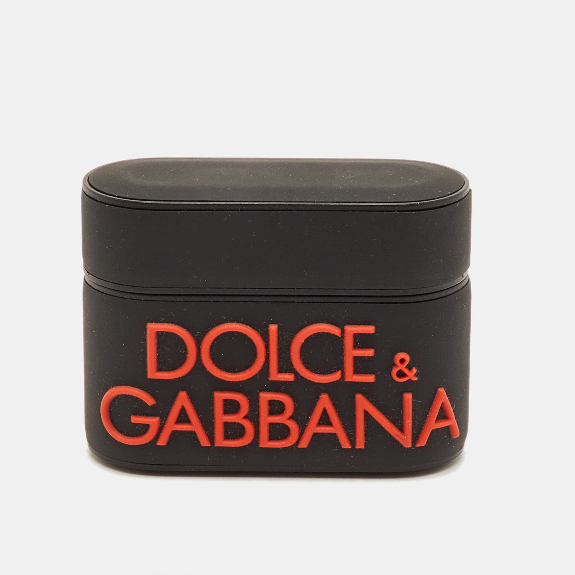 Dolce & Gabbana Logo Black/Orange Rubber AirPods Pro Case