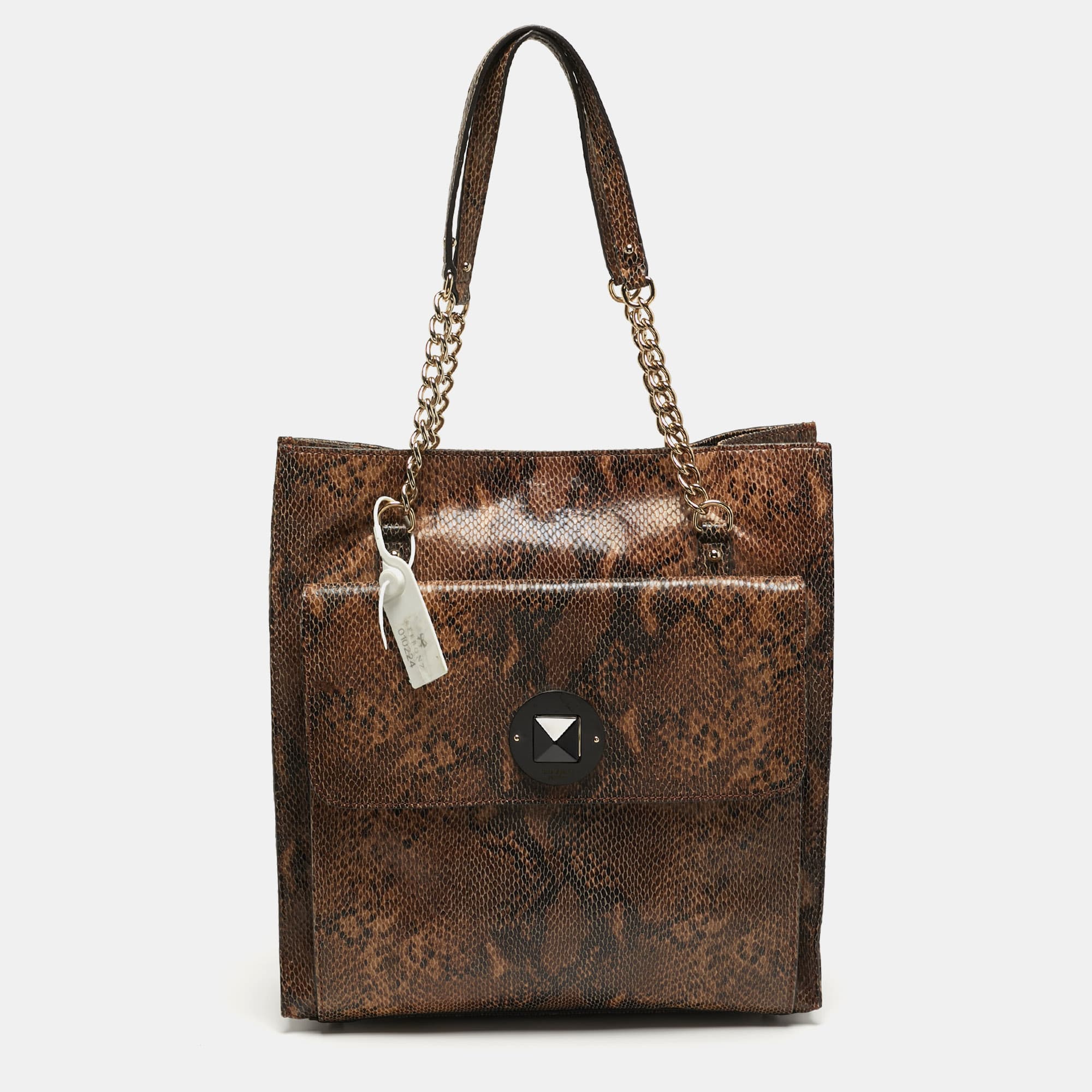 Kate Spade South Kensington Denee Python Embossed Leather Tote