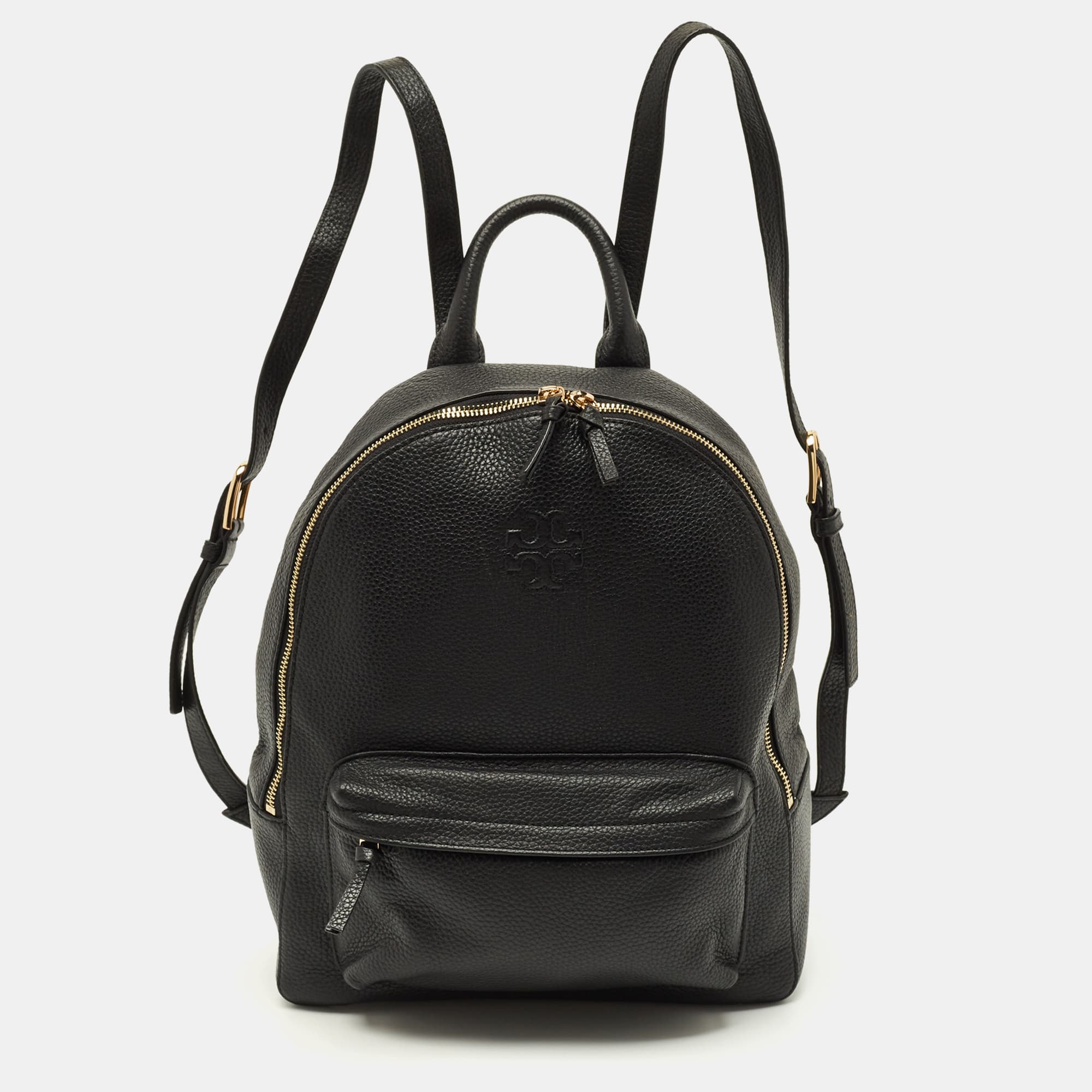 Tory Burch Thea Black Leather Backpack