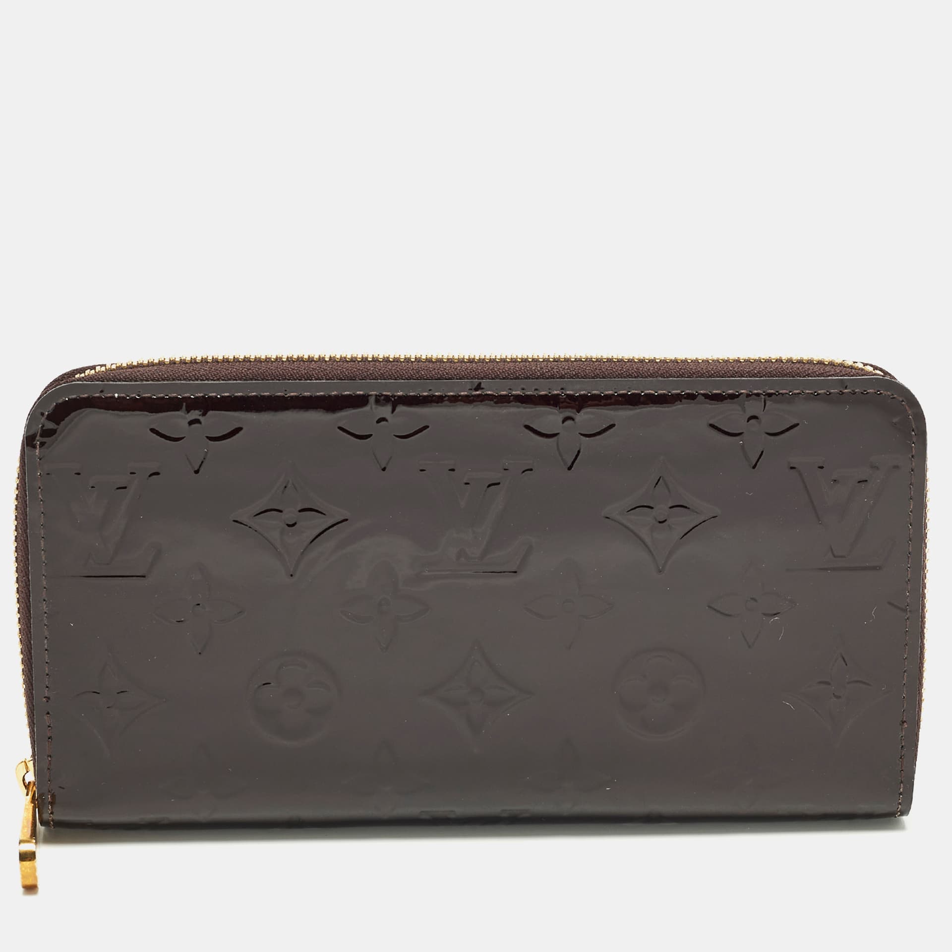 Louis Vuitton Zippy Amarante Monogram Vernis Zip Around Wallet