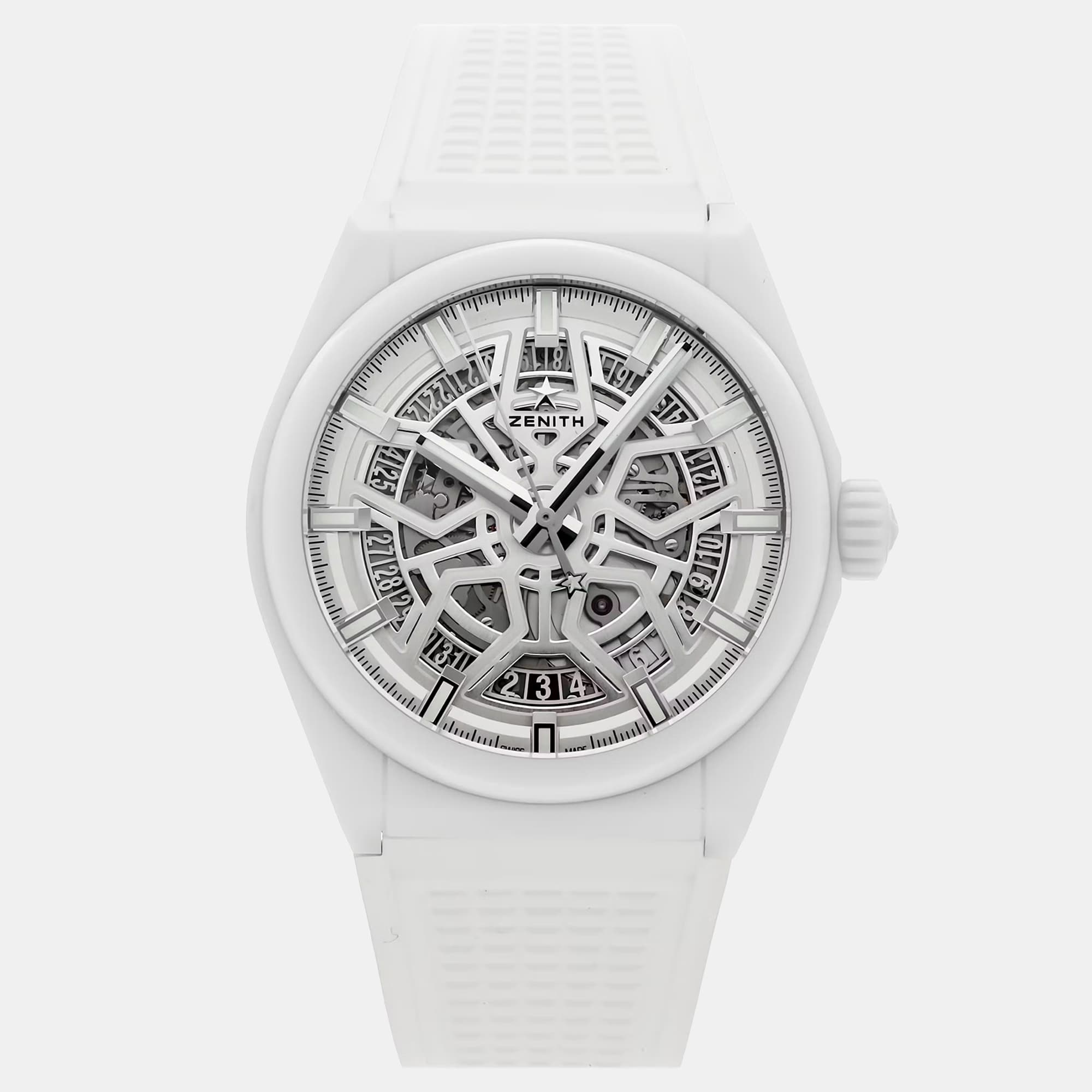 Zenith Defy Classic 49.9002.670/01.R792 Automatic Skeleton Dial Ceramic Men's Wristwatch 41mm