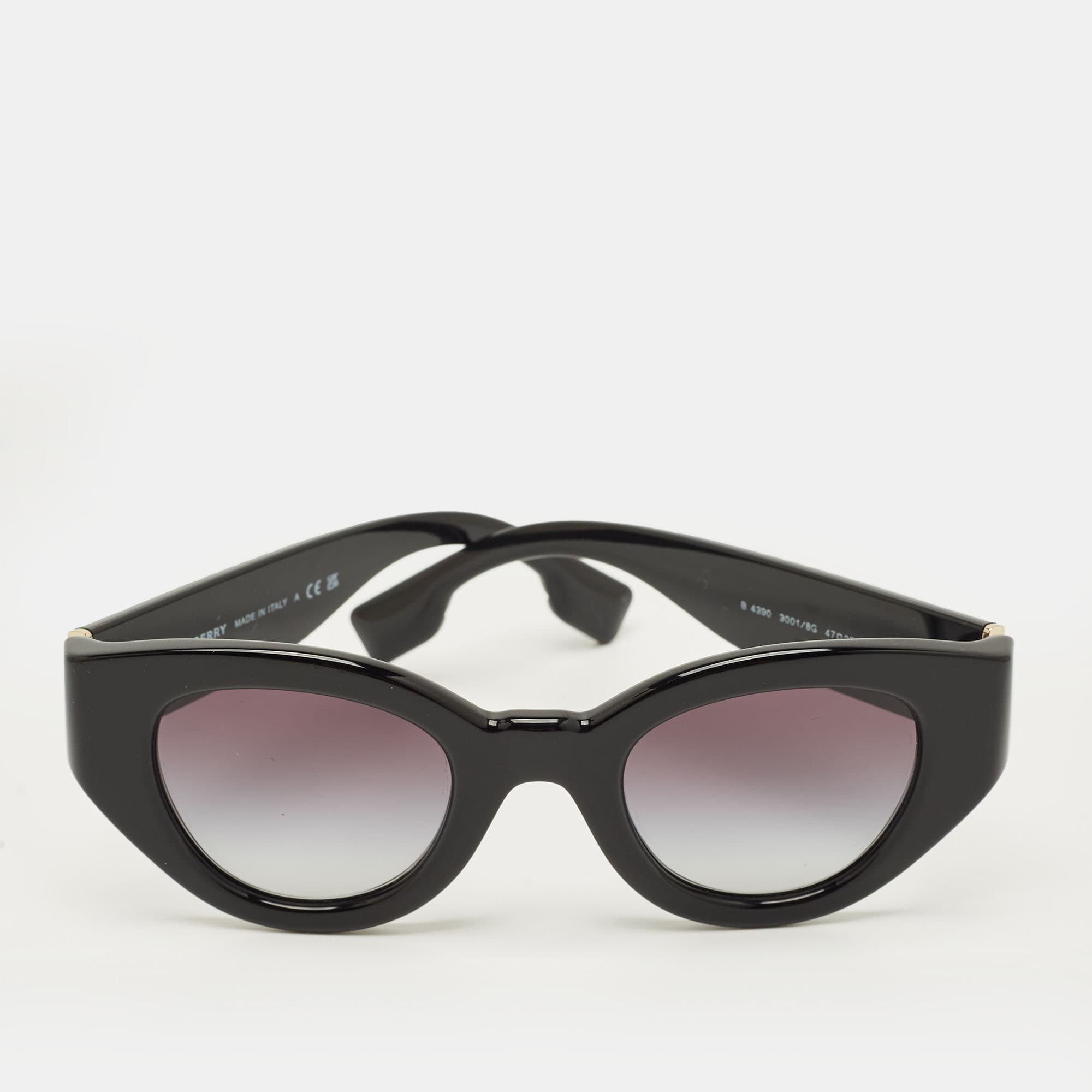Burberry Black Gradient B 4390 Cat Eye Sunglasses