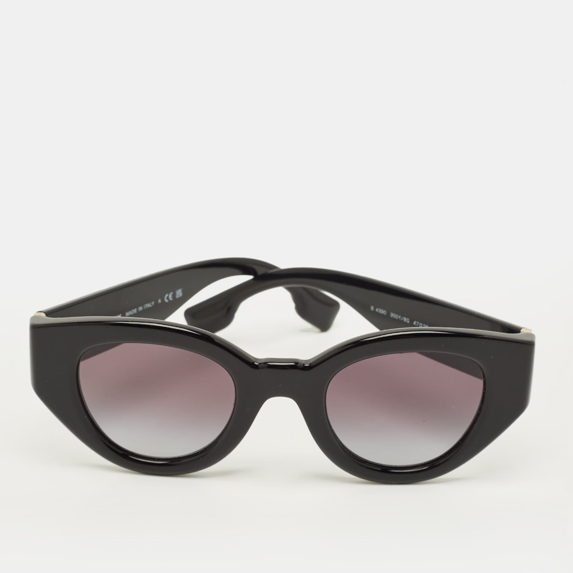 Burberry Black Gradient B 4390 TB Cat Eye Sunglasses