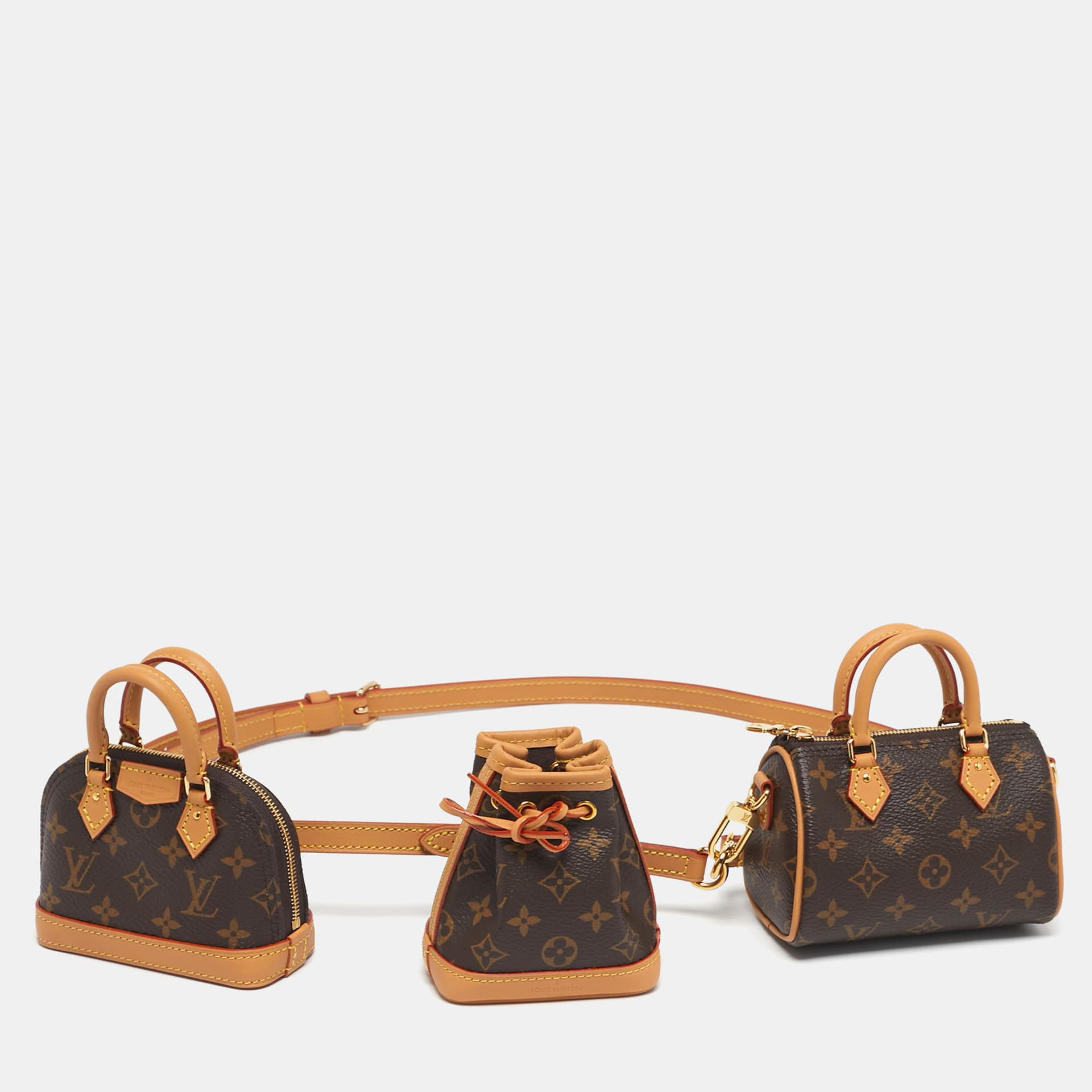 Louis Vuitton Trio Mini Icones Monogram Canvas Shoulder Bag