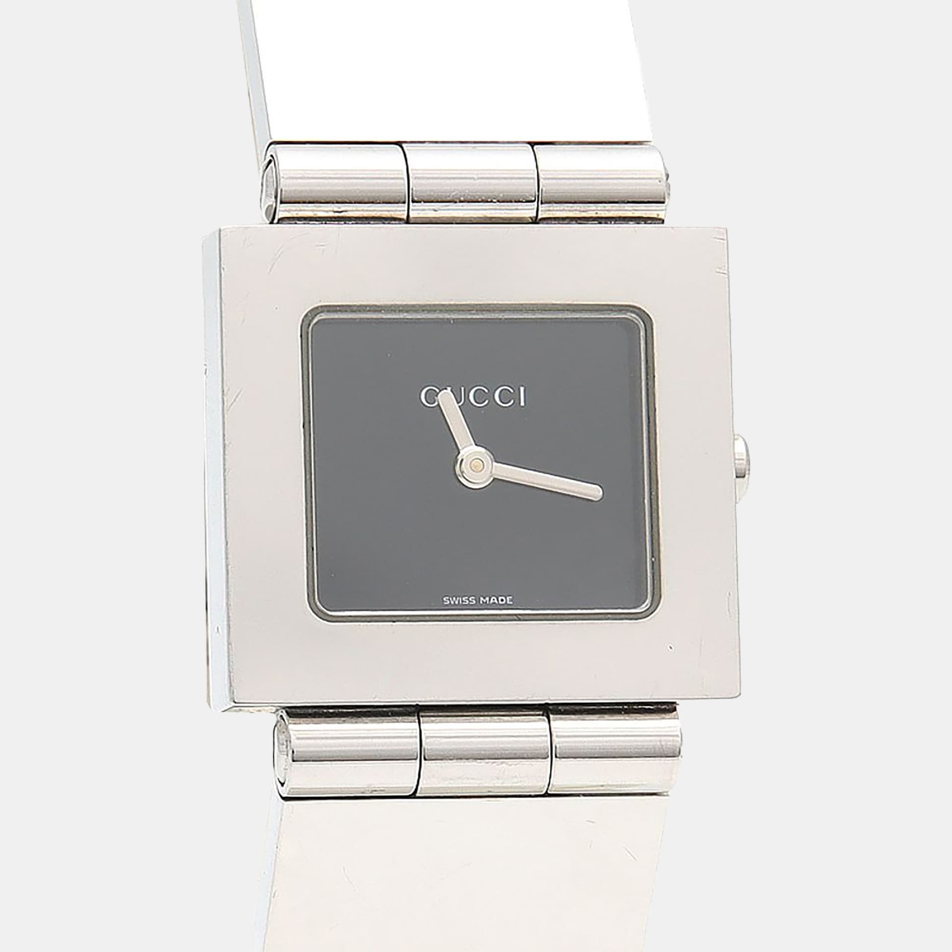 Gucci 600J Black Stainless Steel Quartz Women Wristwatch 25mm