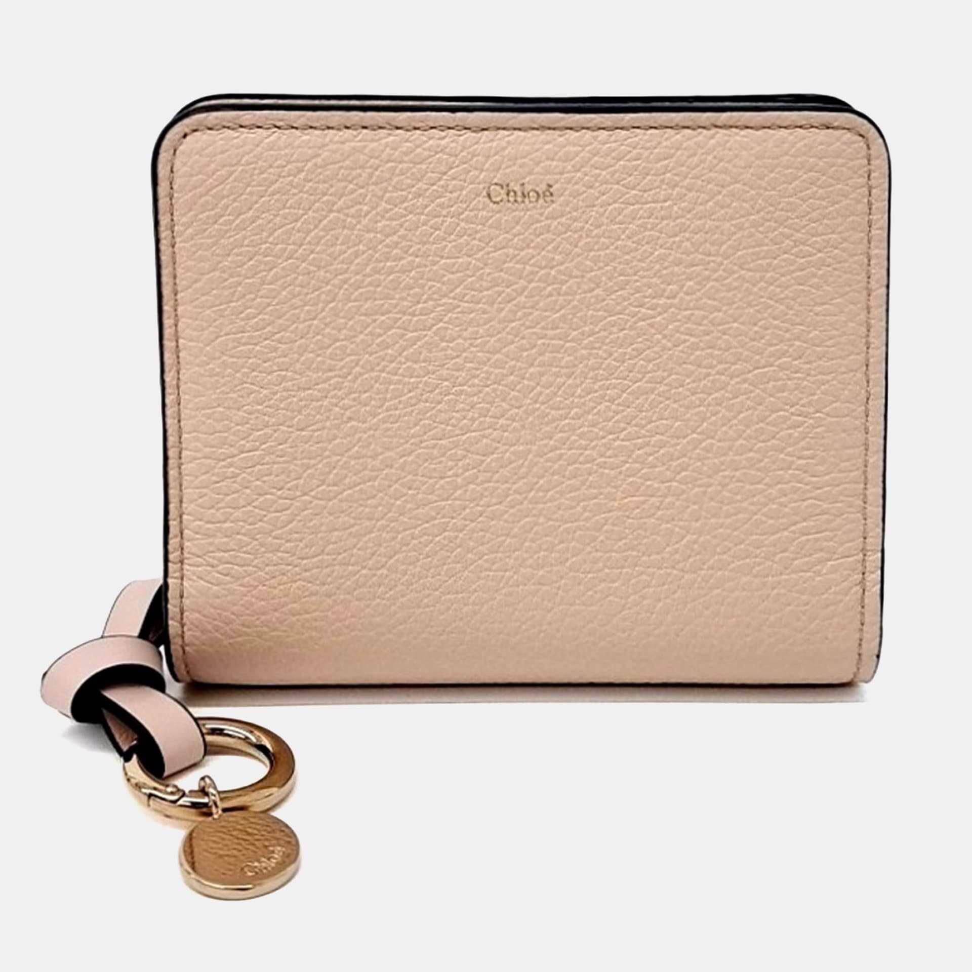Chloe Alphabet Pink LeatherBifold Wallet