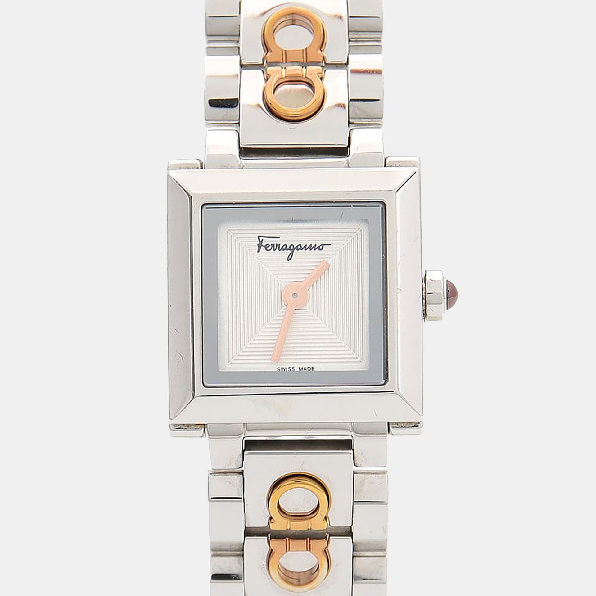 Salvatore Ferragamo SFYC00521 White Stainless Steel Quartz Women Wristwatch 22mm