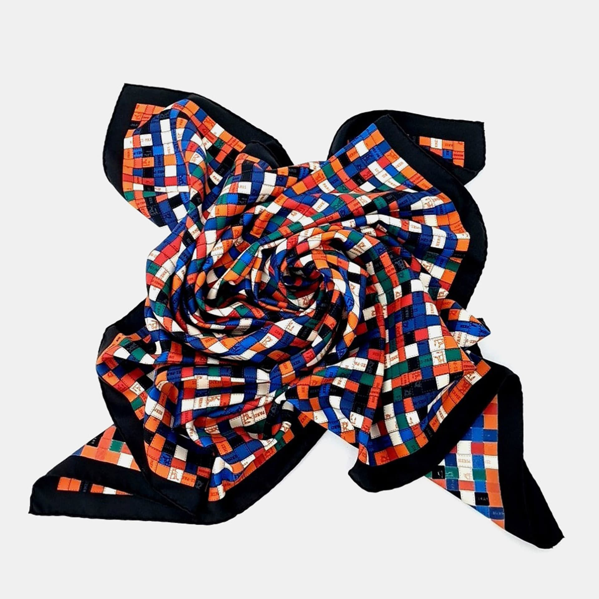 Hermes Multicolor Silk Scarf