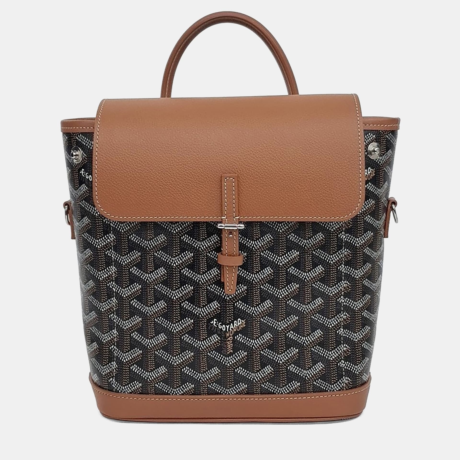 Goyard Brown Leather Alpine Backpack Mini